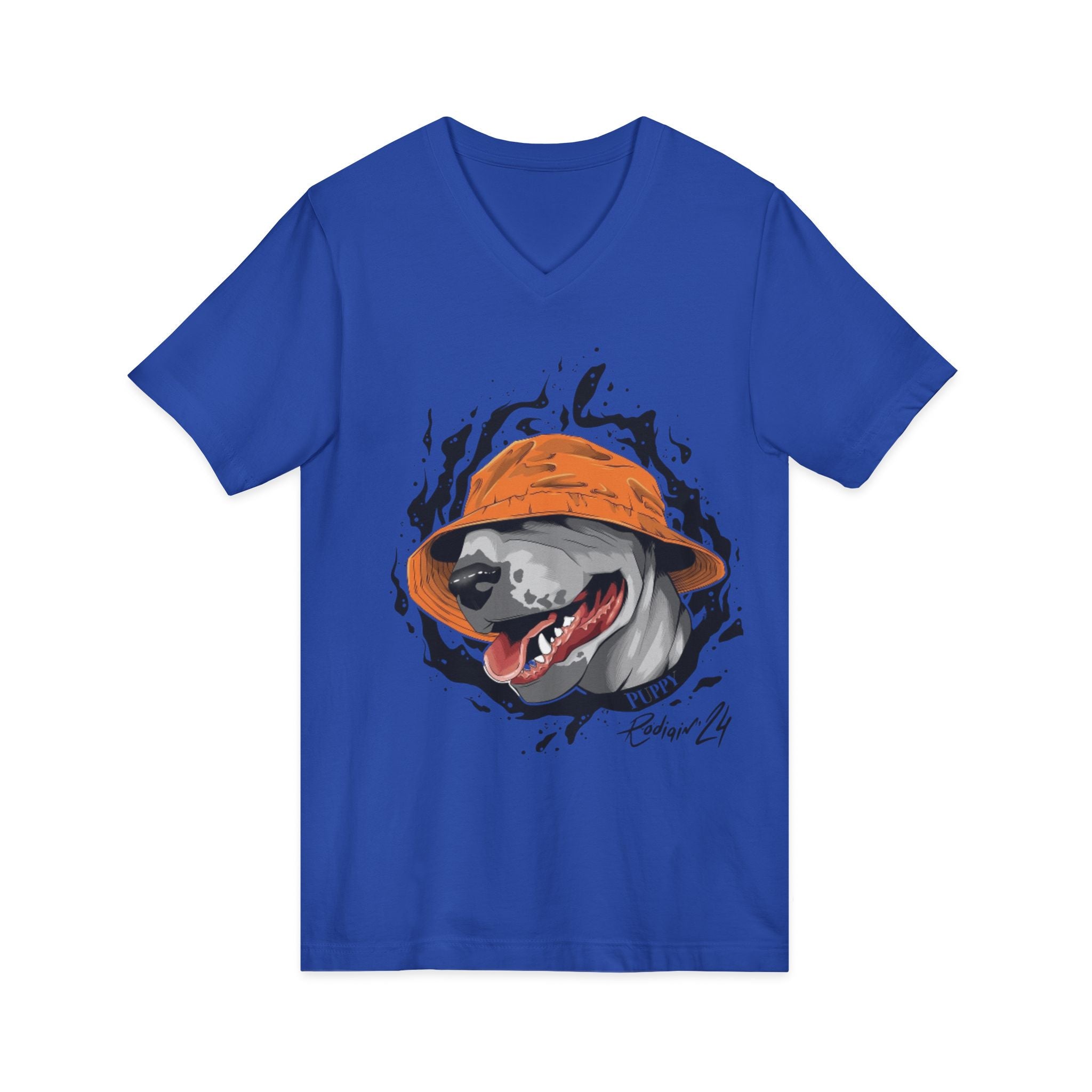 Unisex Jersey Short Sleeve V-Neck Tee