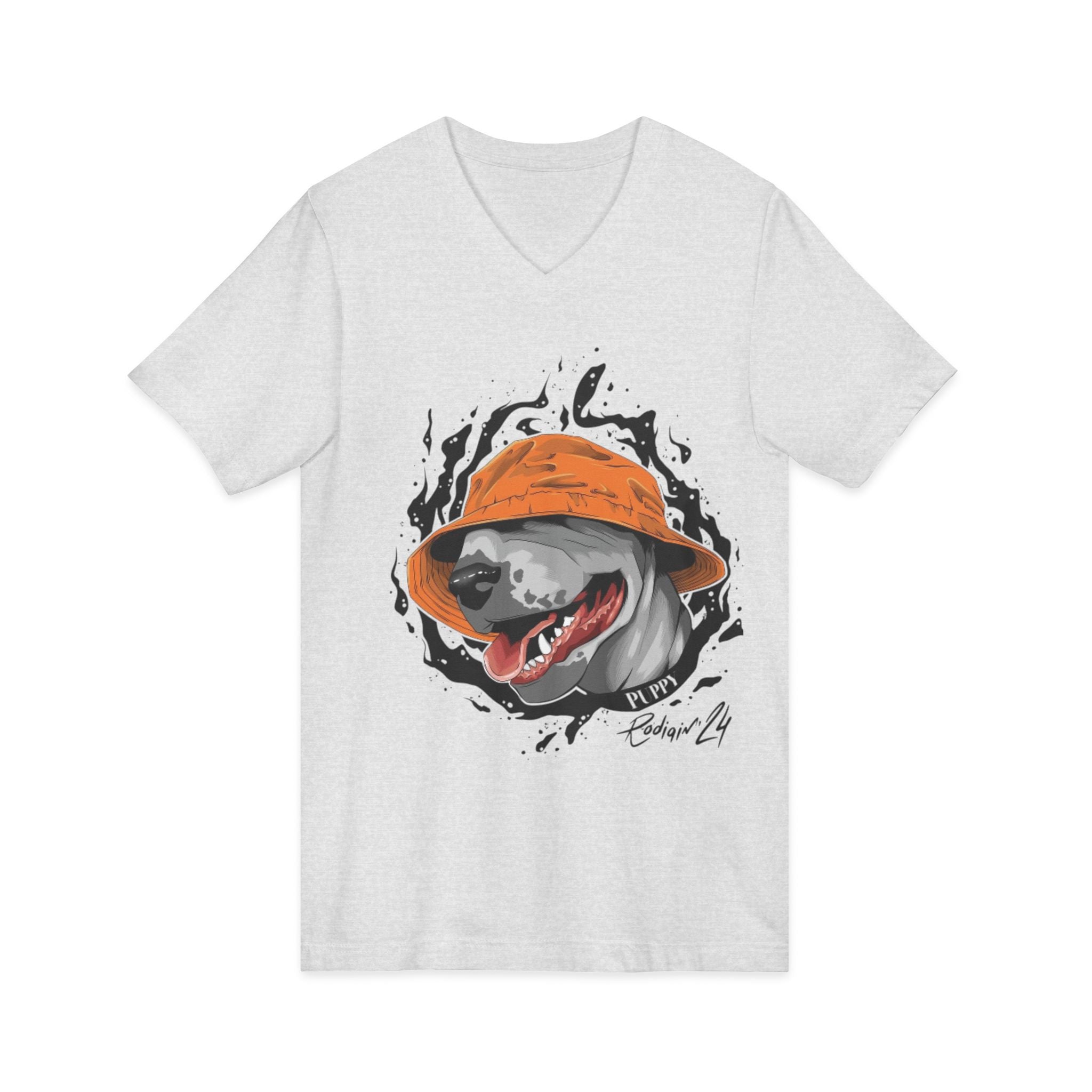 Unisex Jersey Short Sleeve V-Neck Tee