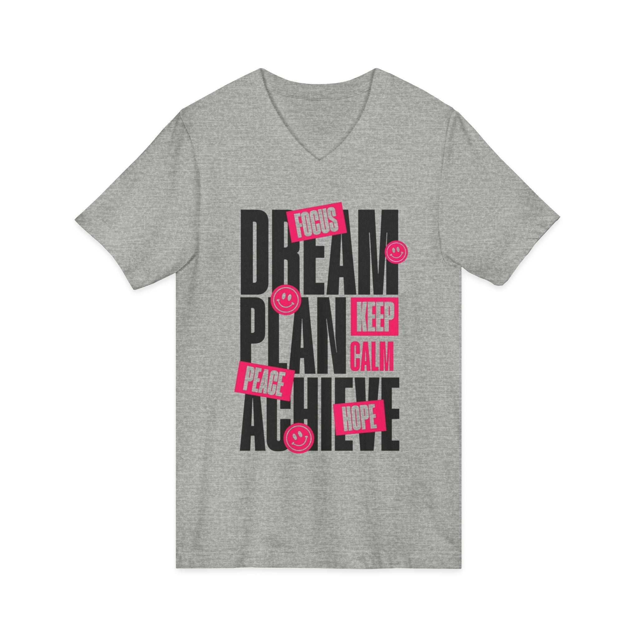 Unisex Jersey Short Sleeve V-Neck Tee