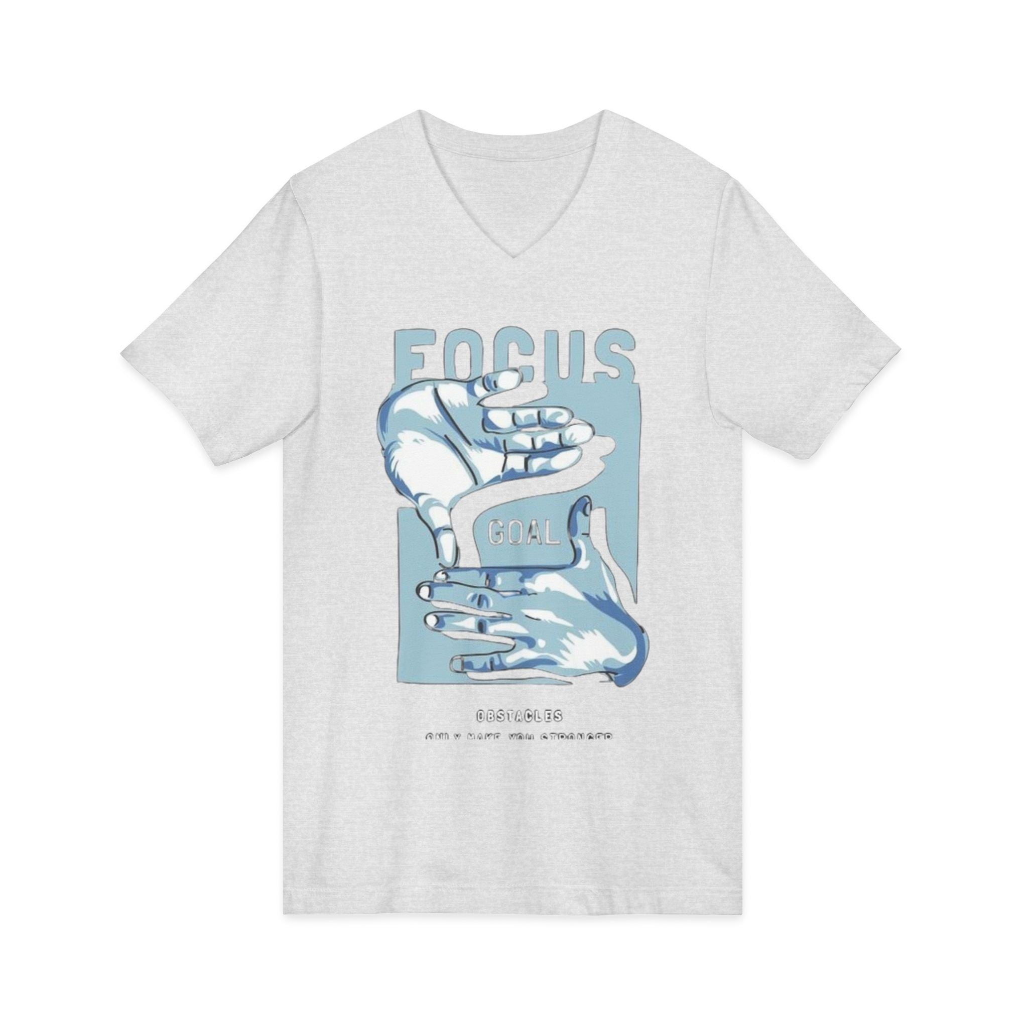 Unisex Jersey Short Sleeve V-Neck Tee