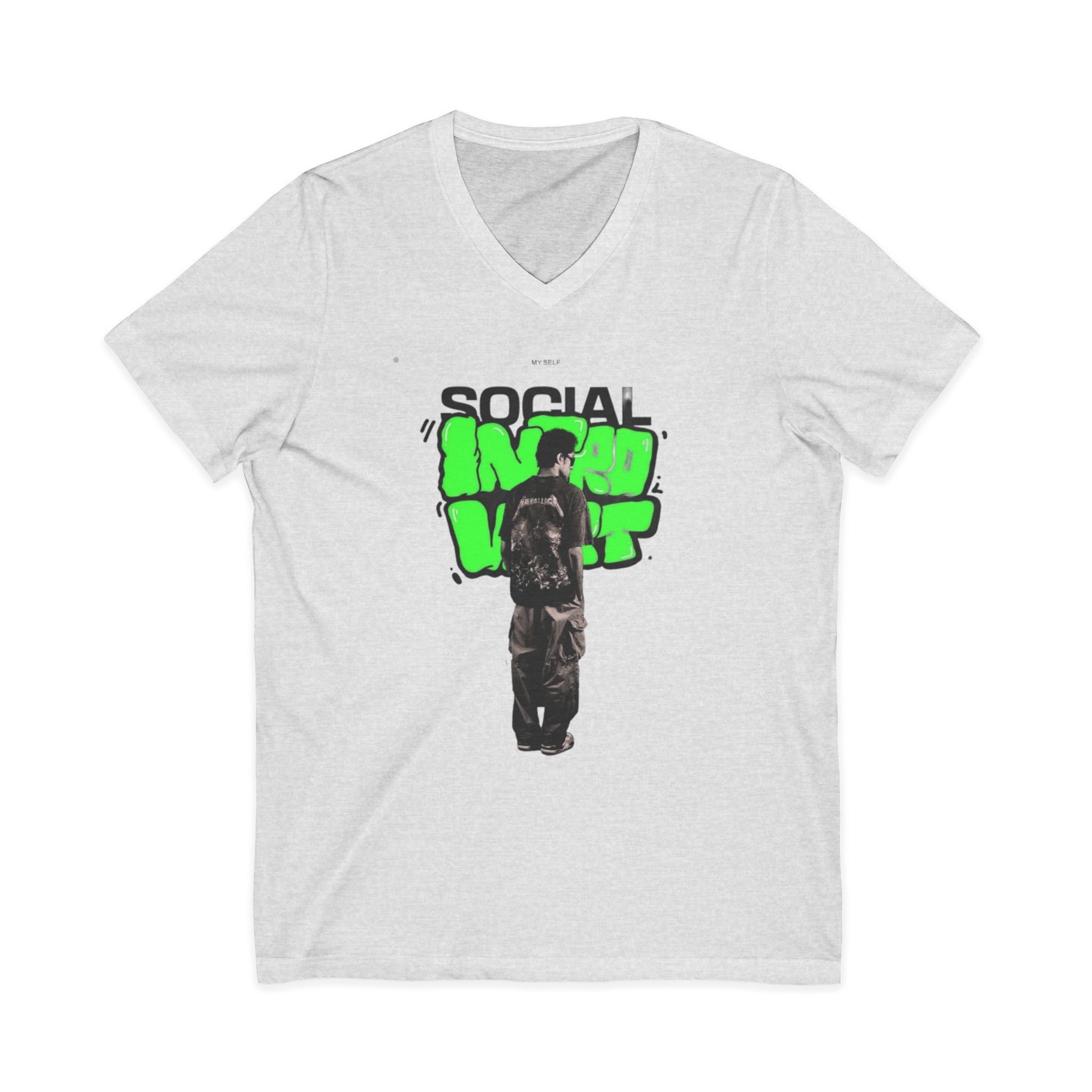 Unisex Jersey Short Sleeve V-Neck Tee