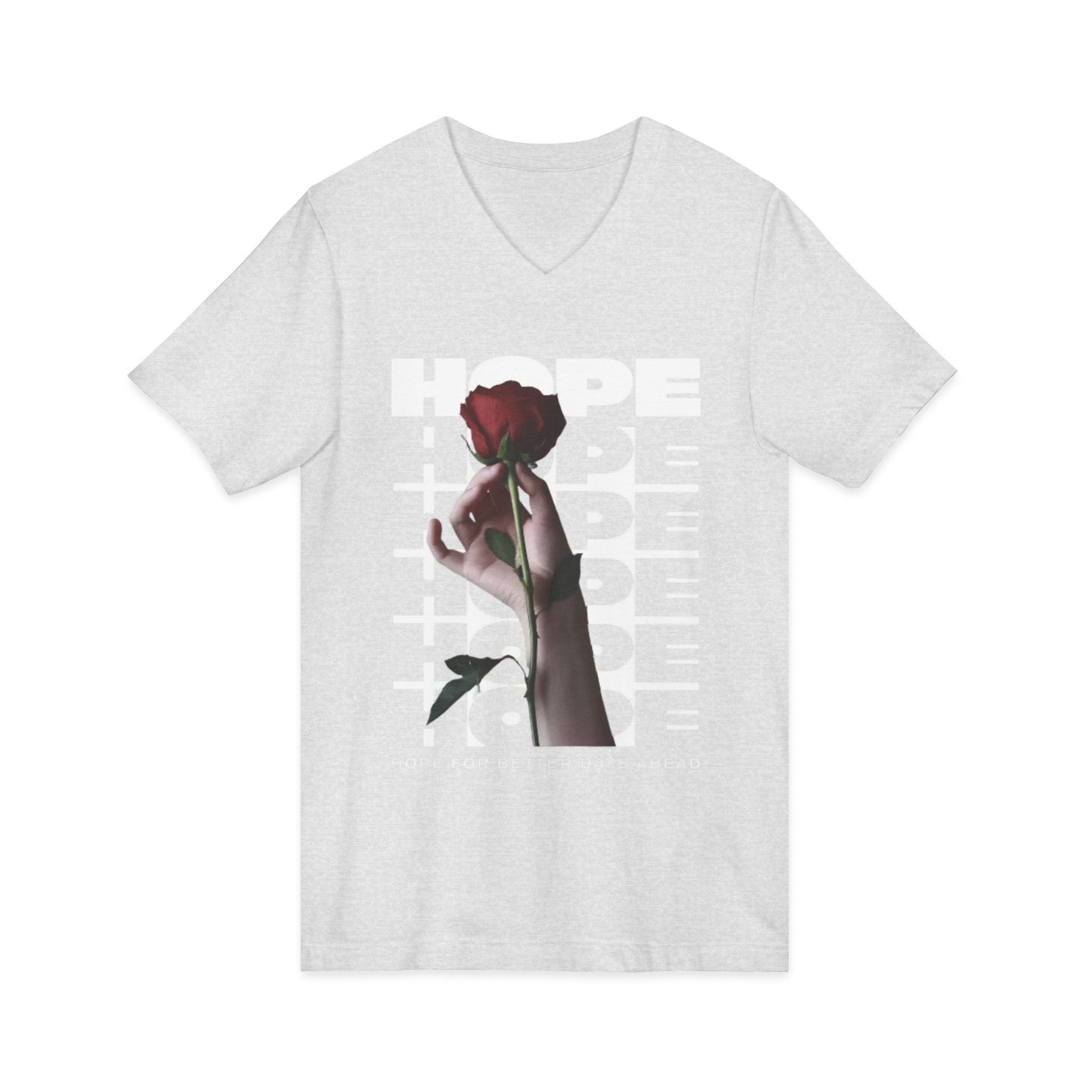 Unisex Jersey Short Sleeve V-Neck Tee