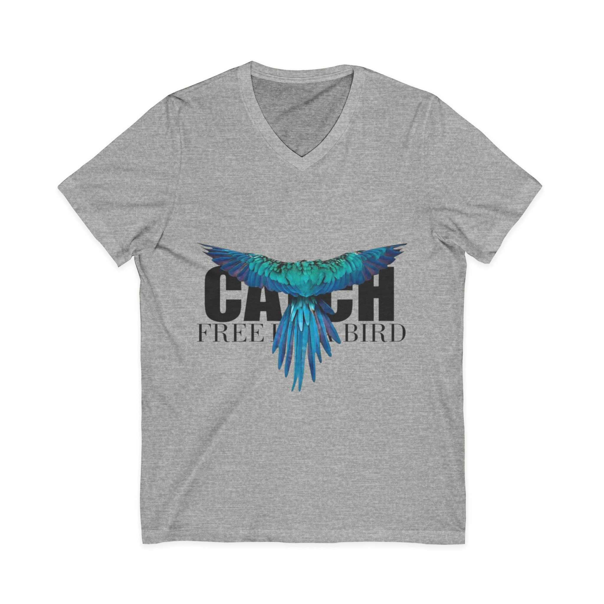 Unisex Jersey Short Sleeve V-Neck Tee