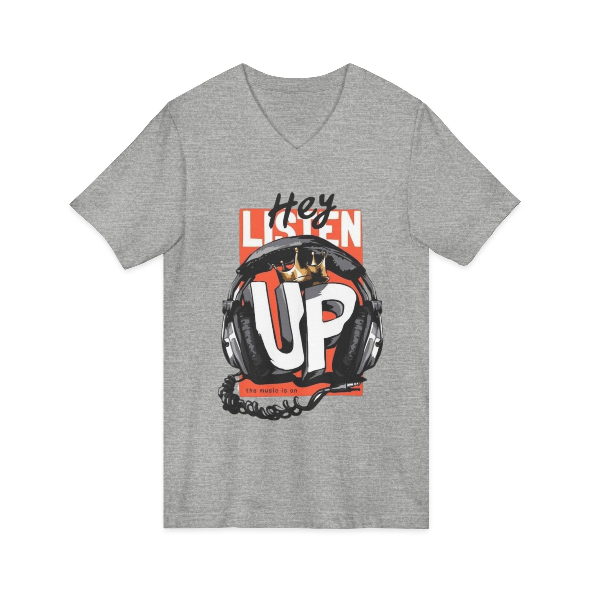 Unisex Jersey Short Sleeve V-Neck Tee