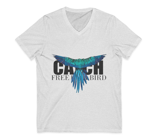 Unisex Jersey Short Sleeve V-Neck Tee