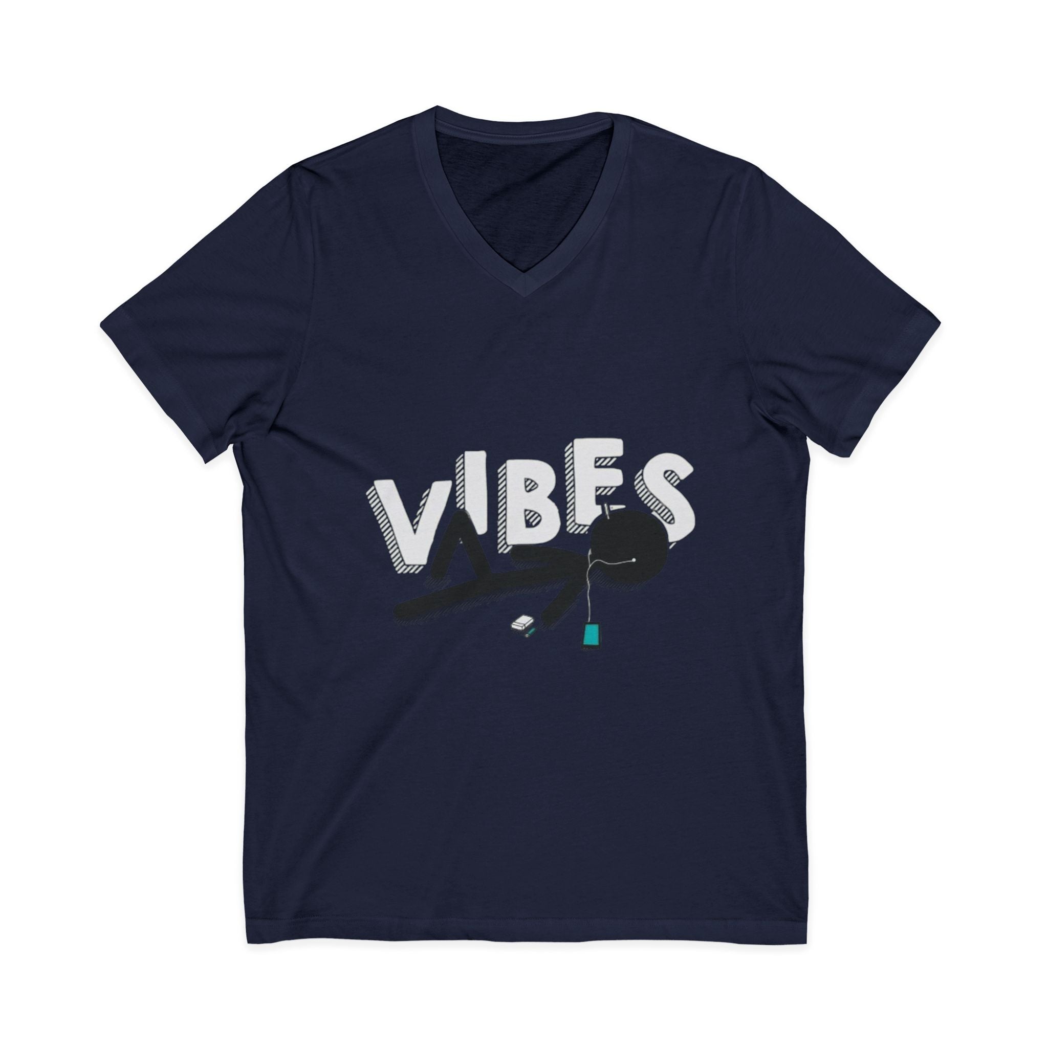 Unisex Jersey Short Sleeve V-Neck Tee