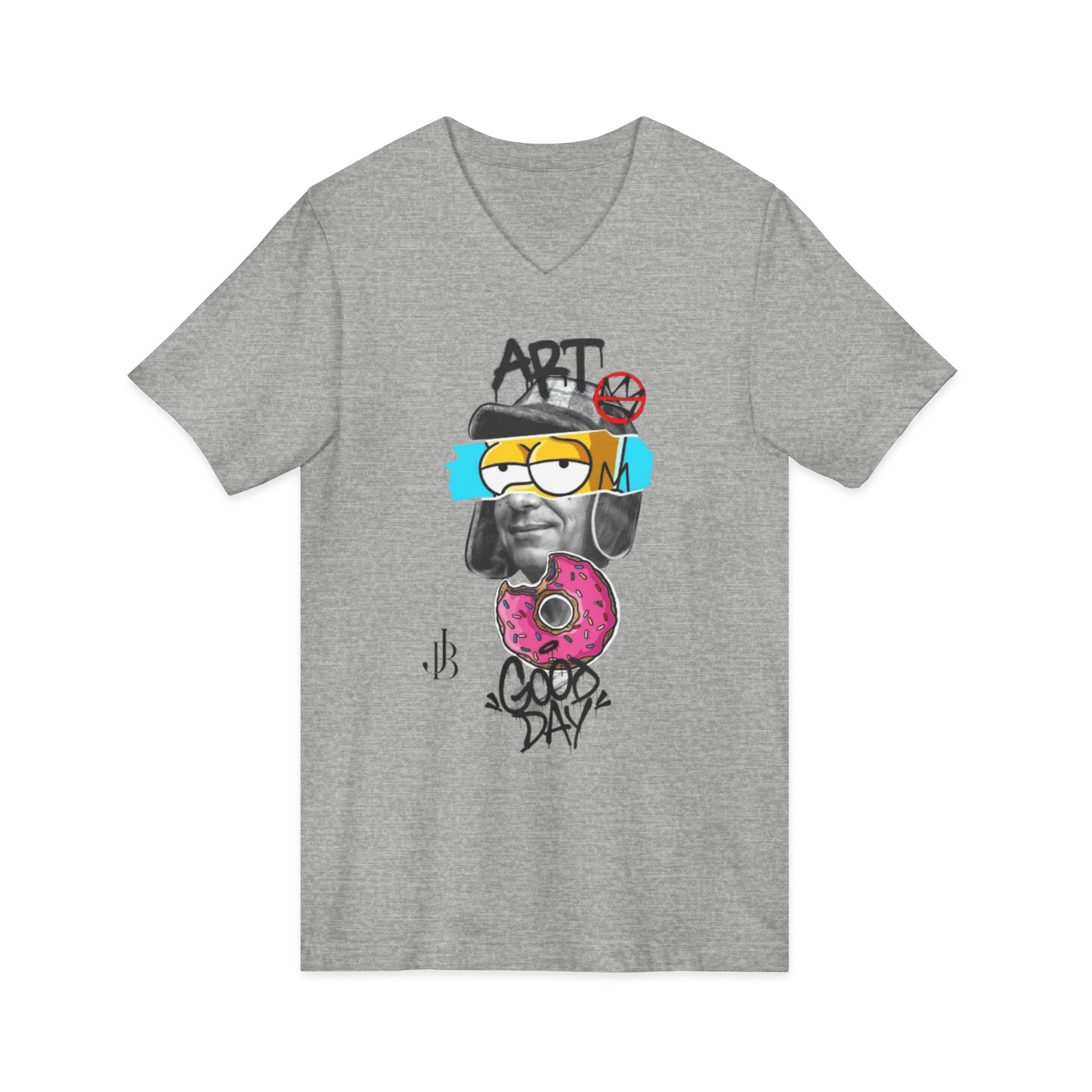 Unisex Jersey Short Sleeve V-Neck Tee