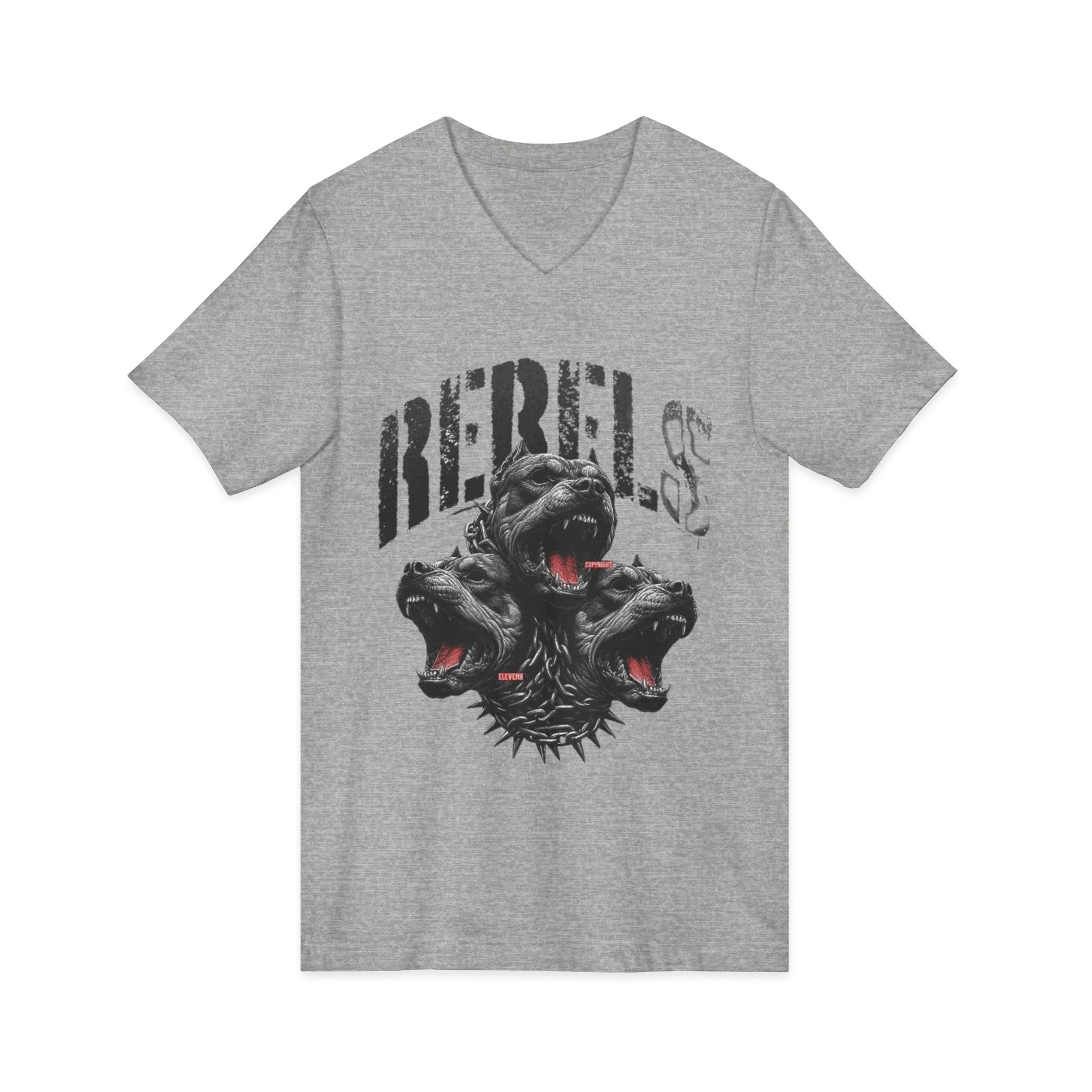 Unisex Jersey Short Sleeve V-Neck Tee