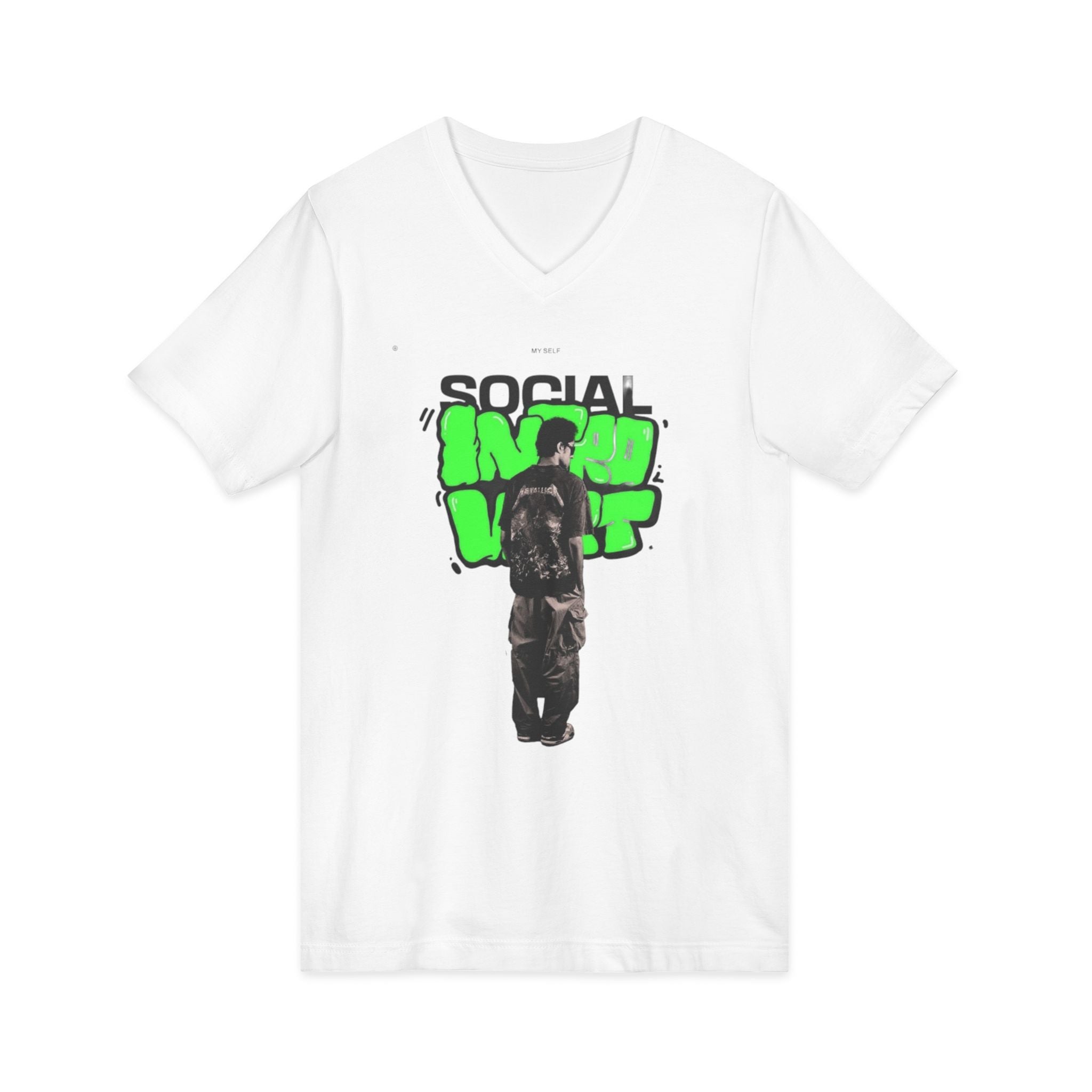 Unisex Jersey Short Sleeve V-Neck Tee