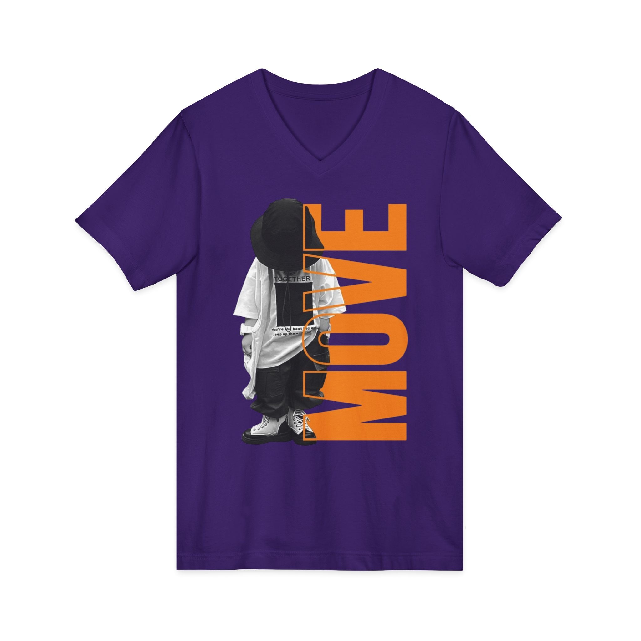 Unisex Jersey Short Sleeve V-Neck Tee