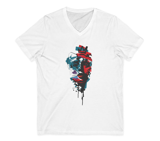 Unisex Jersey Short Sleeve V-Neck Tee