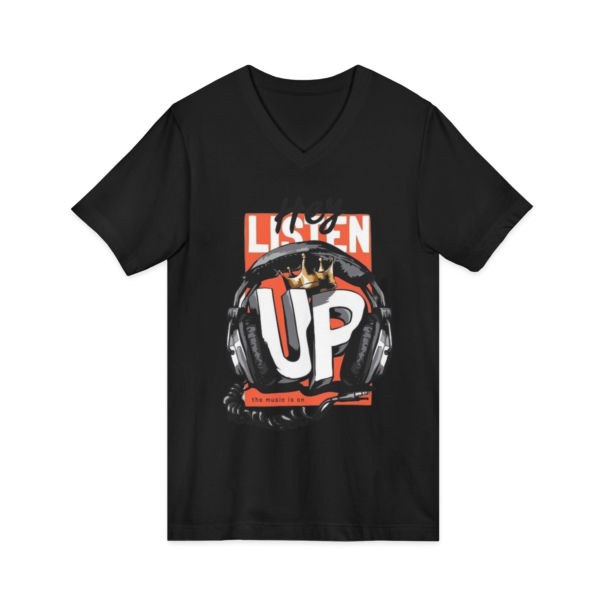 Unisex Jersey Short Sleeve V-Neck Tee