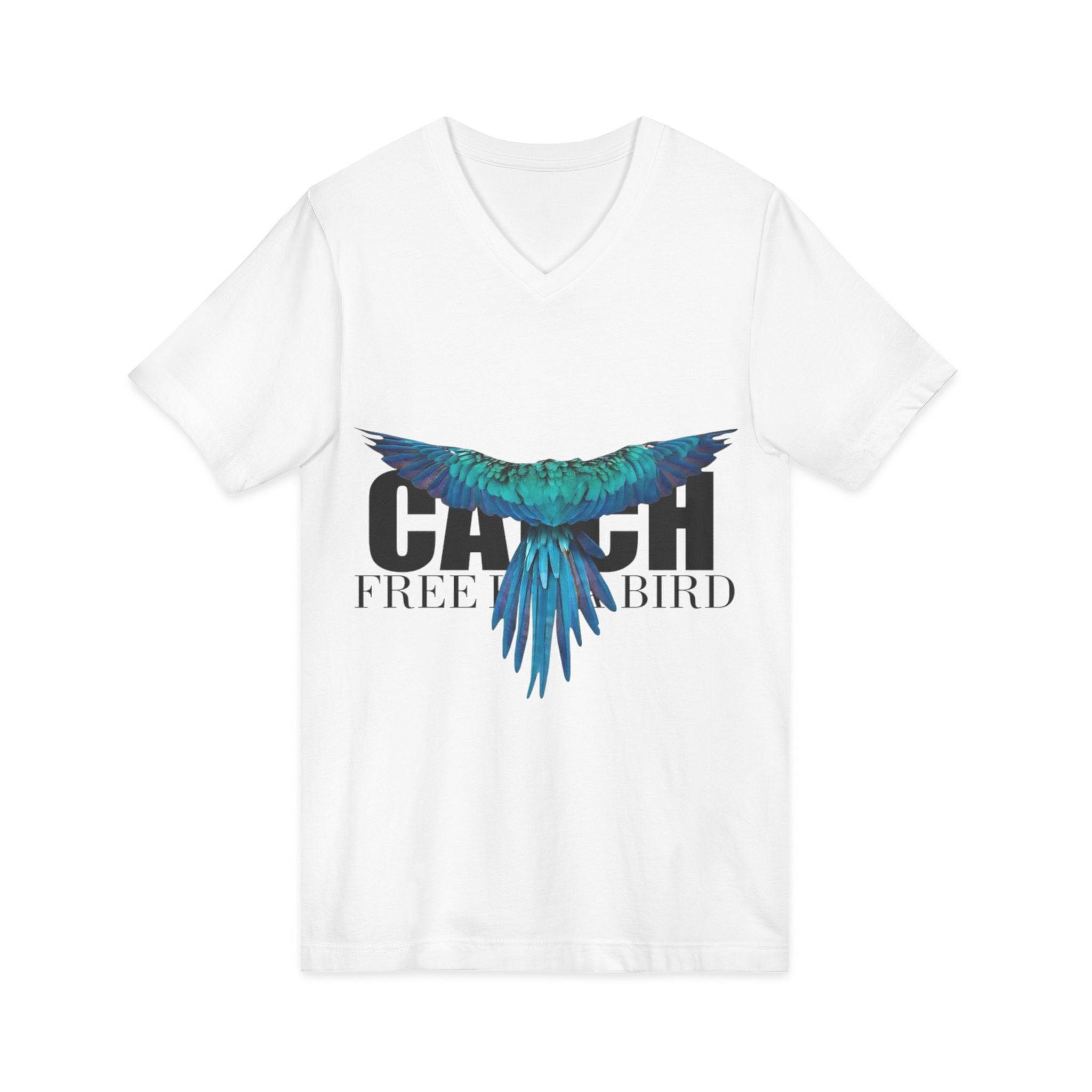 Unisex Jersey Short Sleeve V-Neck Tee