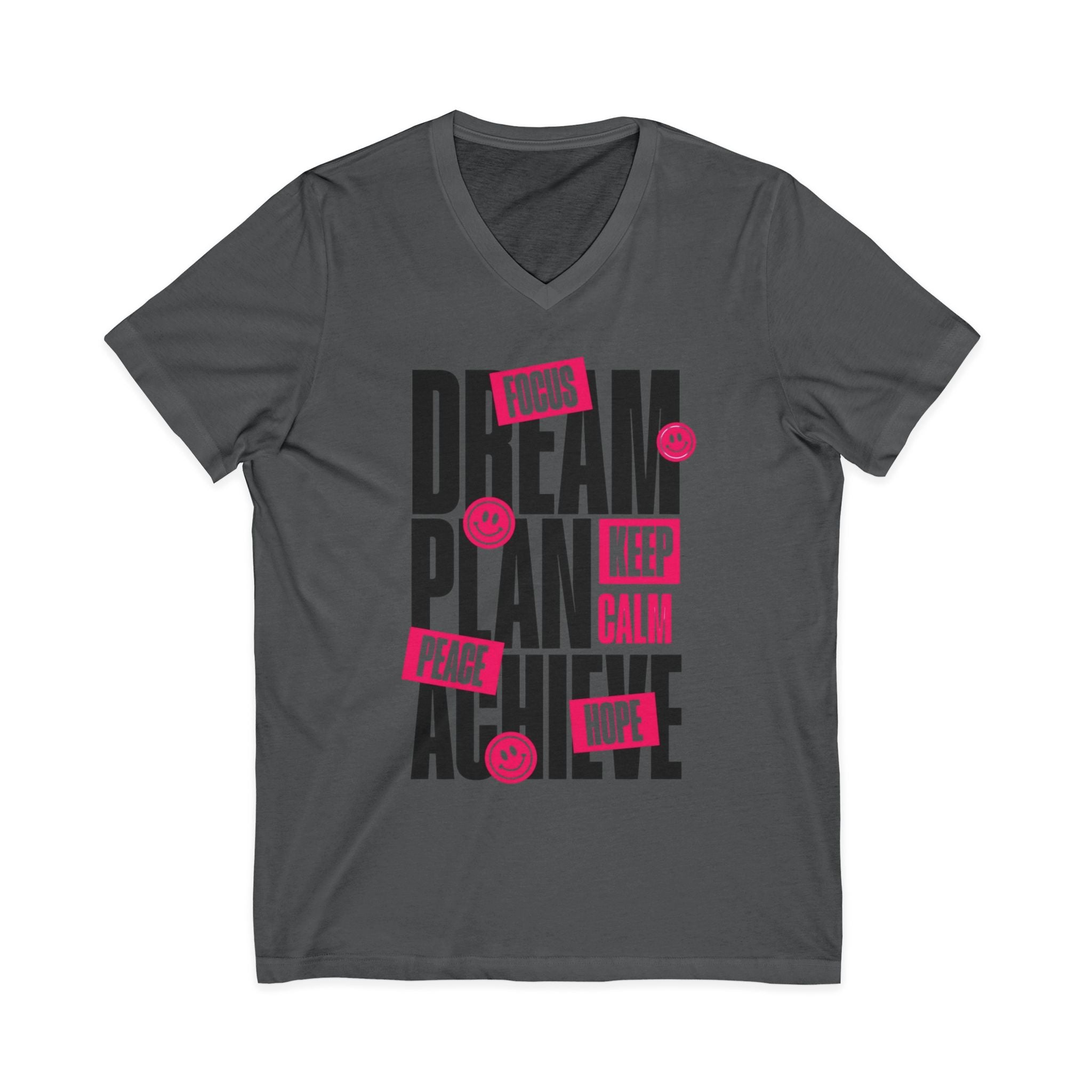 Unisex Jersey Short Sleeve V-Neck Tee