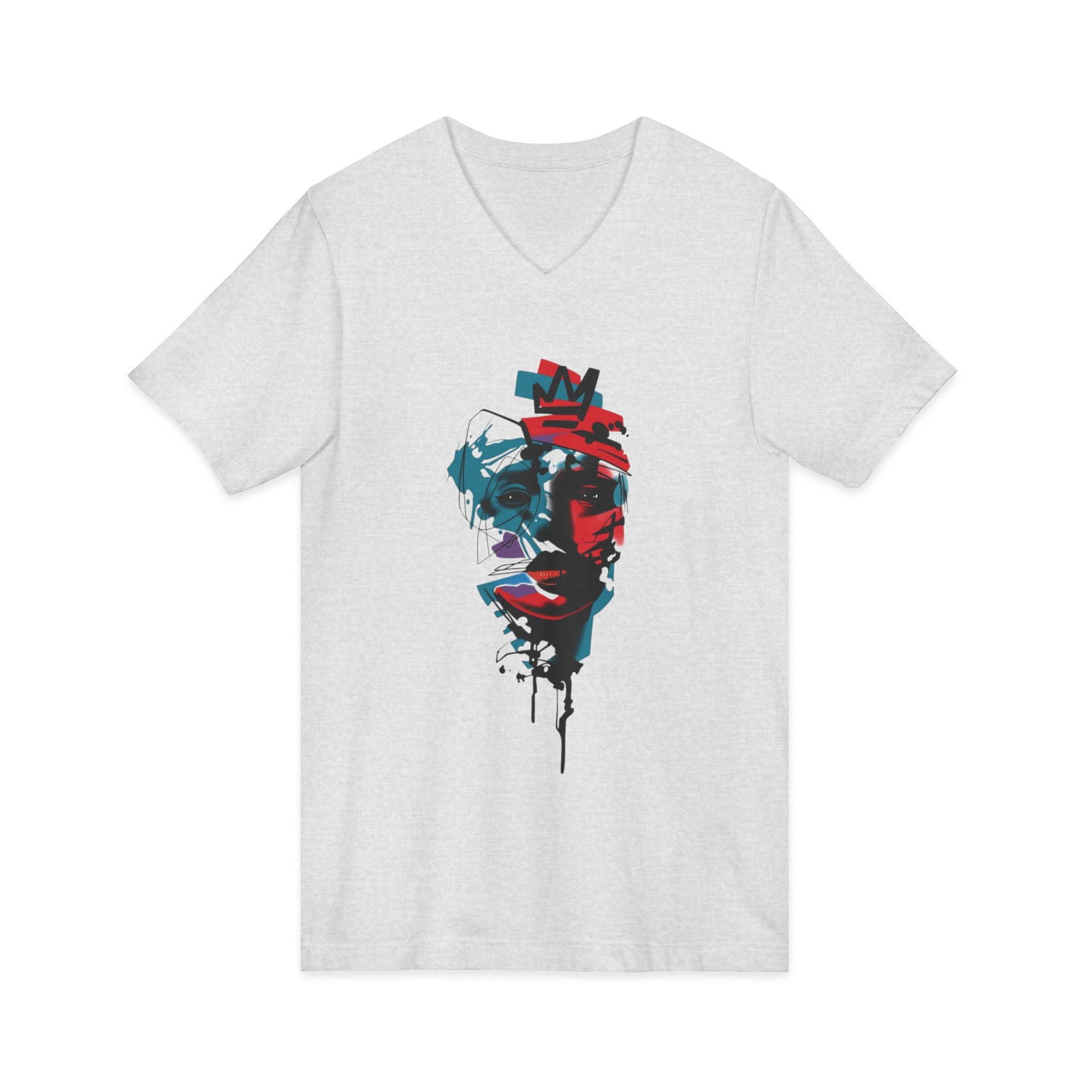 Unisex Jersey Short Sleeve V-Neck Tee