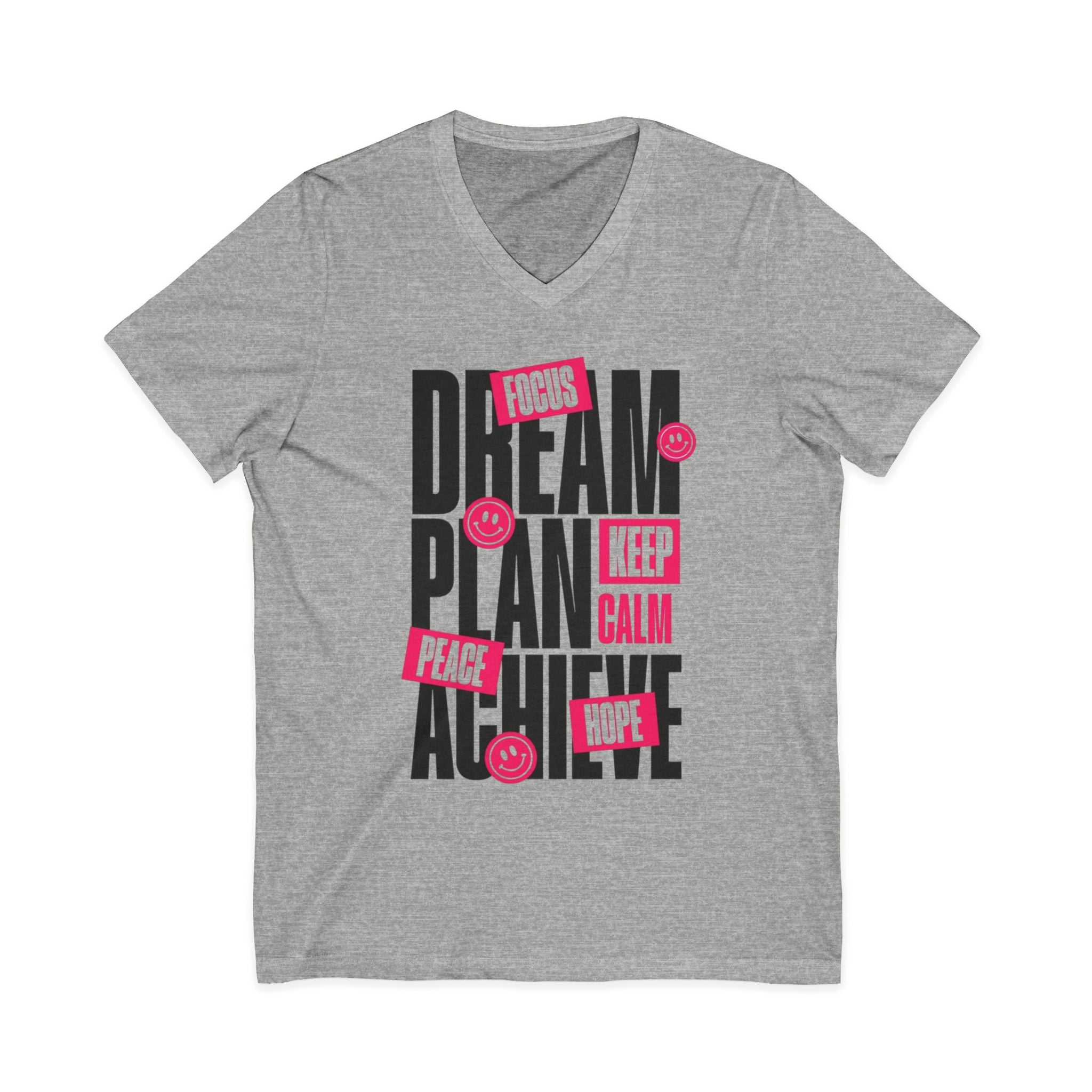 Unisex Jersey Short Sleeve V-Neck Tee