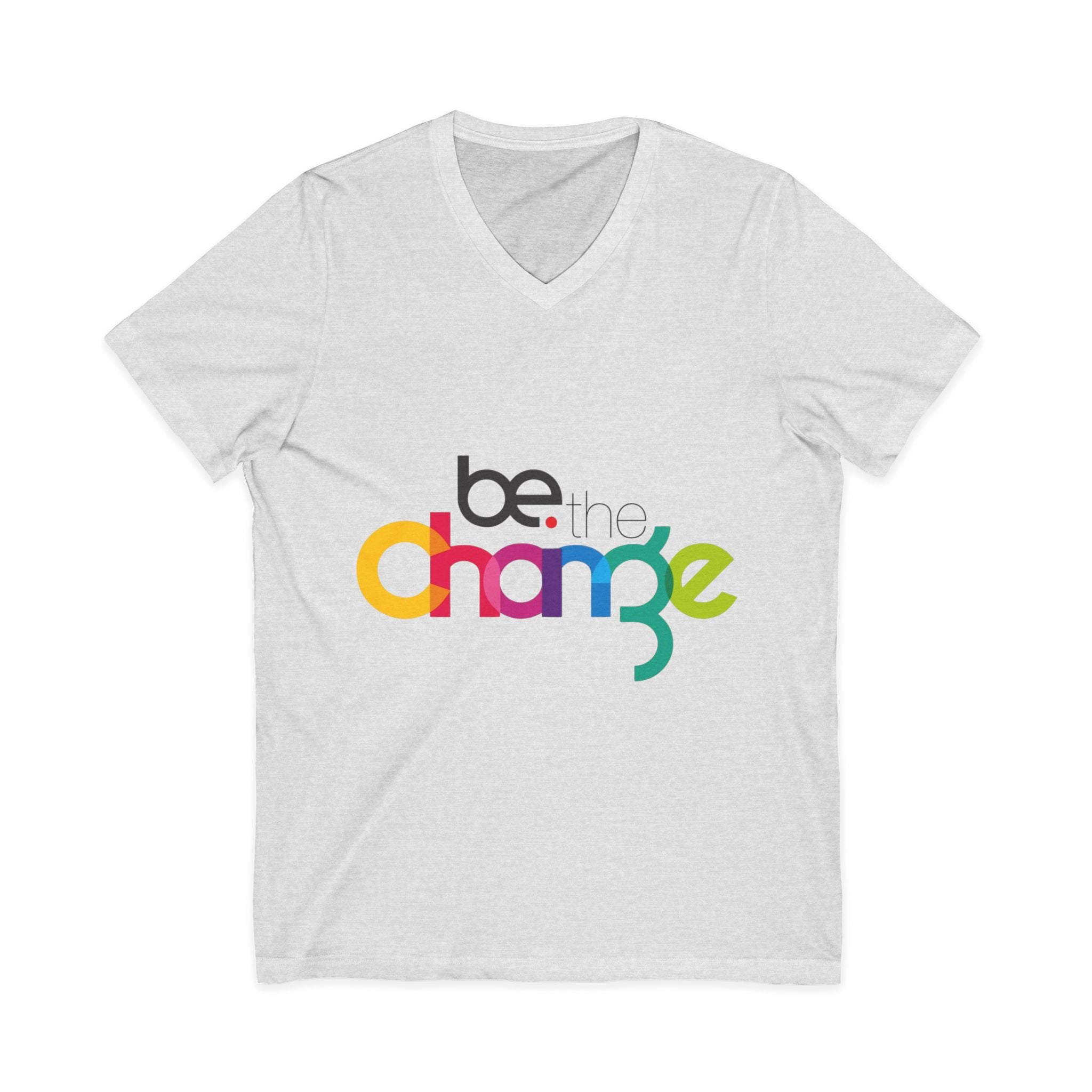 Unisex Jersey Short Sleeve V-Neck Tee