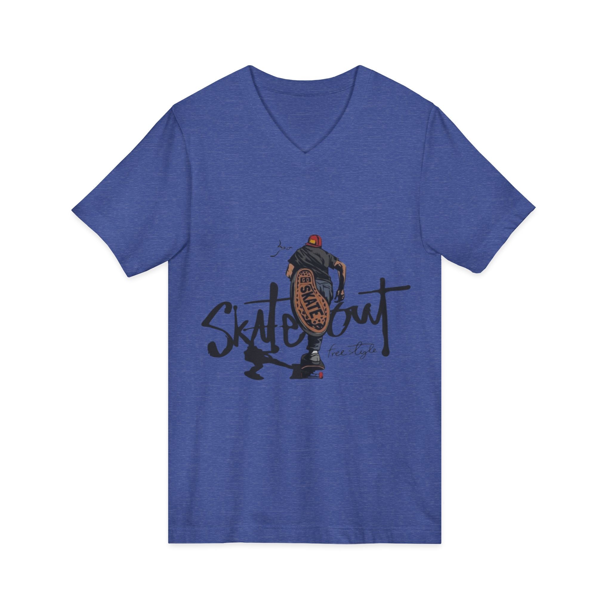 Unisex Jersey Short Sleeve V-Neck Tee