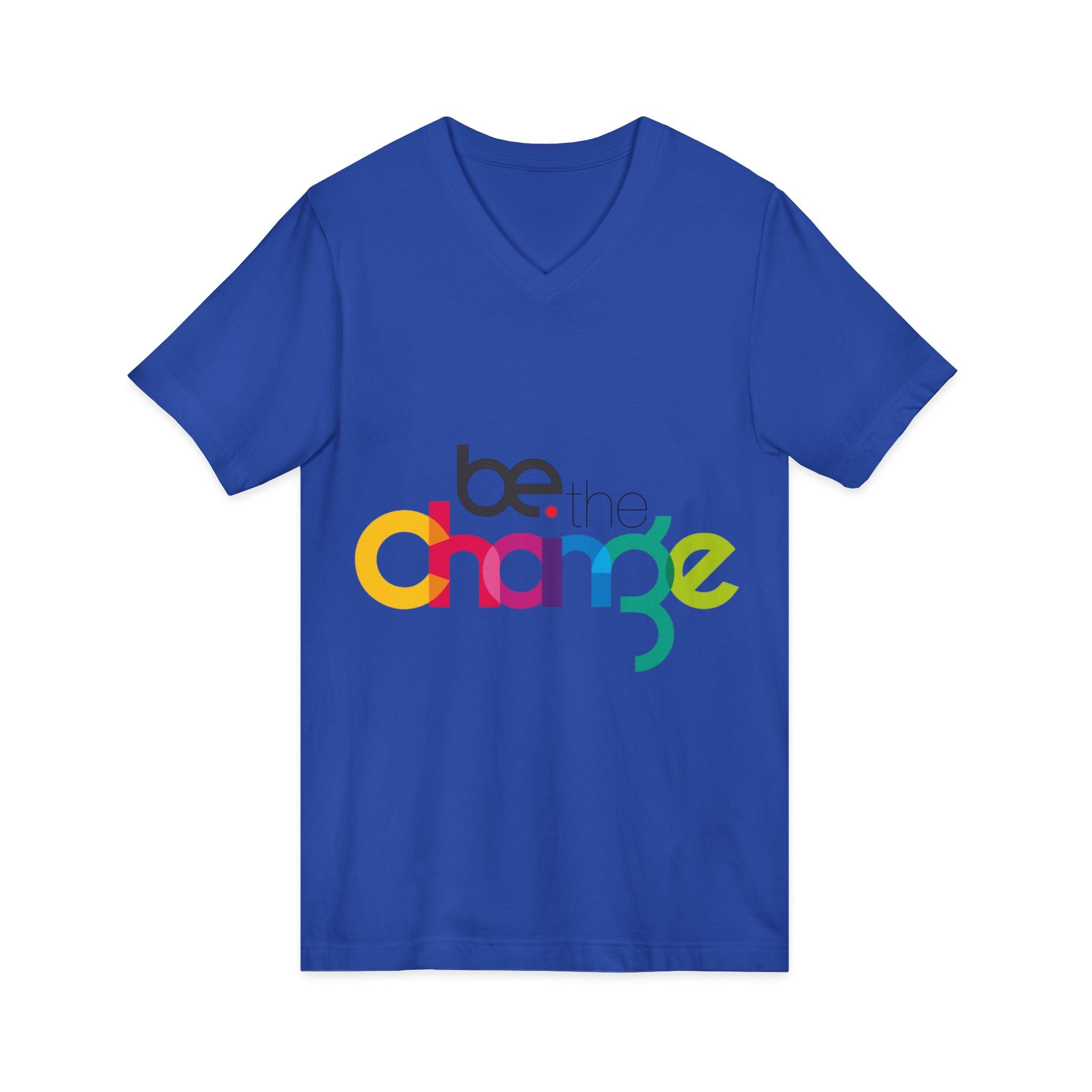 Unisex Jersey Short Sleeve V-Neck Tee