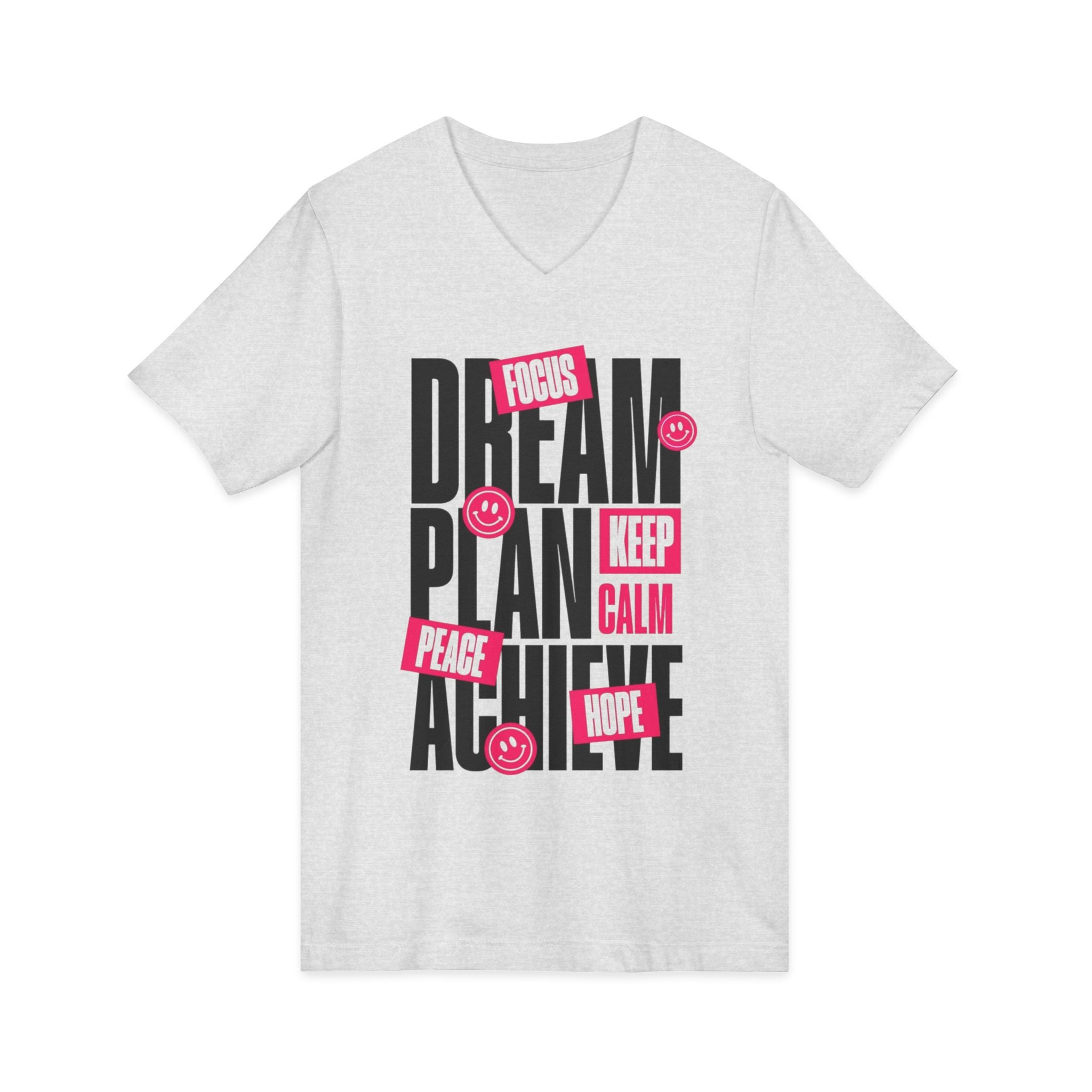 Unisex Jersey Short Sleeve V-Neck Tee