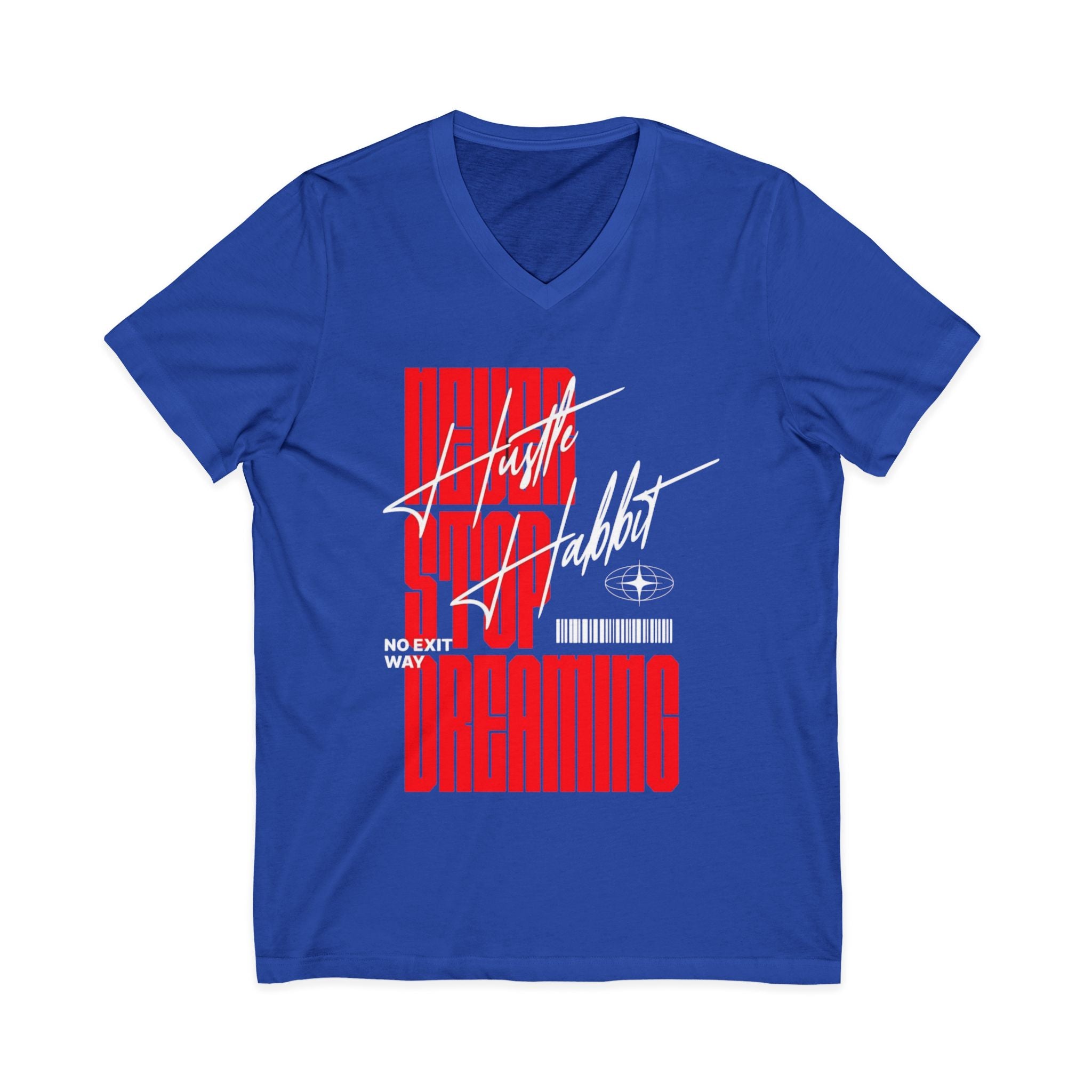 Unisex Jersey Short Sleeve V-Neck Tee