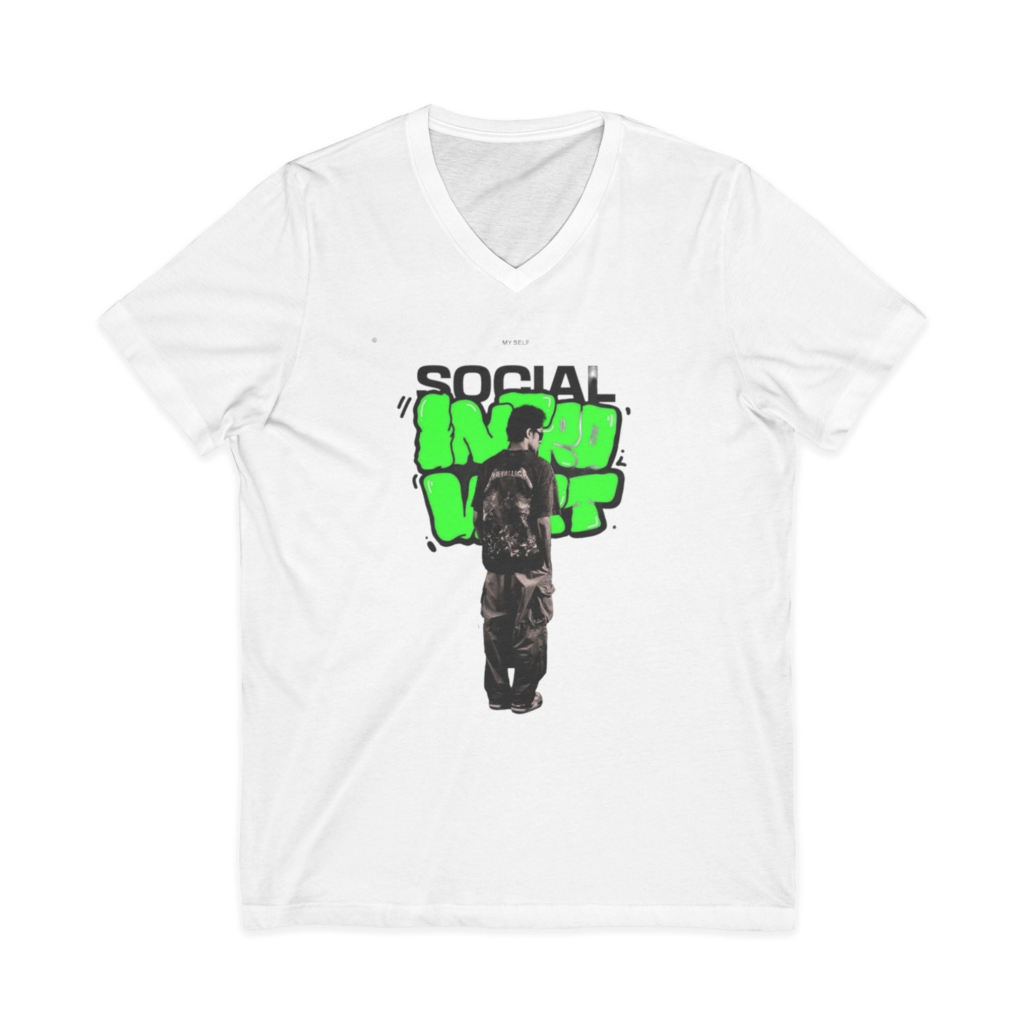 Unisex Jersey Short Sleeve V-Neck Tee