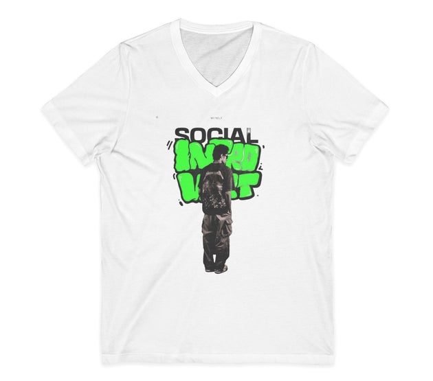 Unisex Jersey Short Sleeve V-Neck Tee