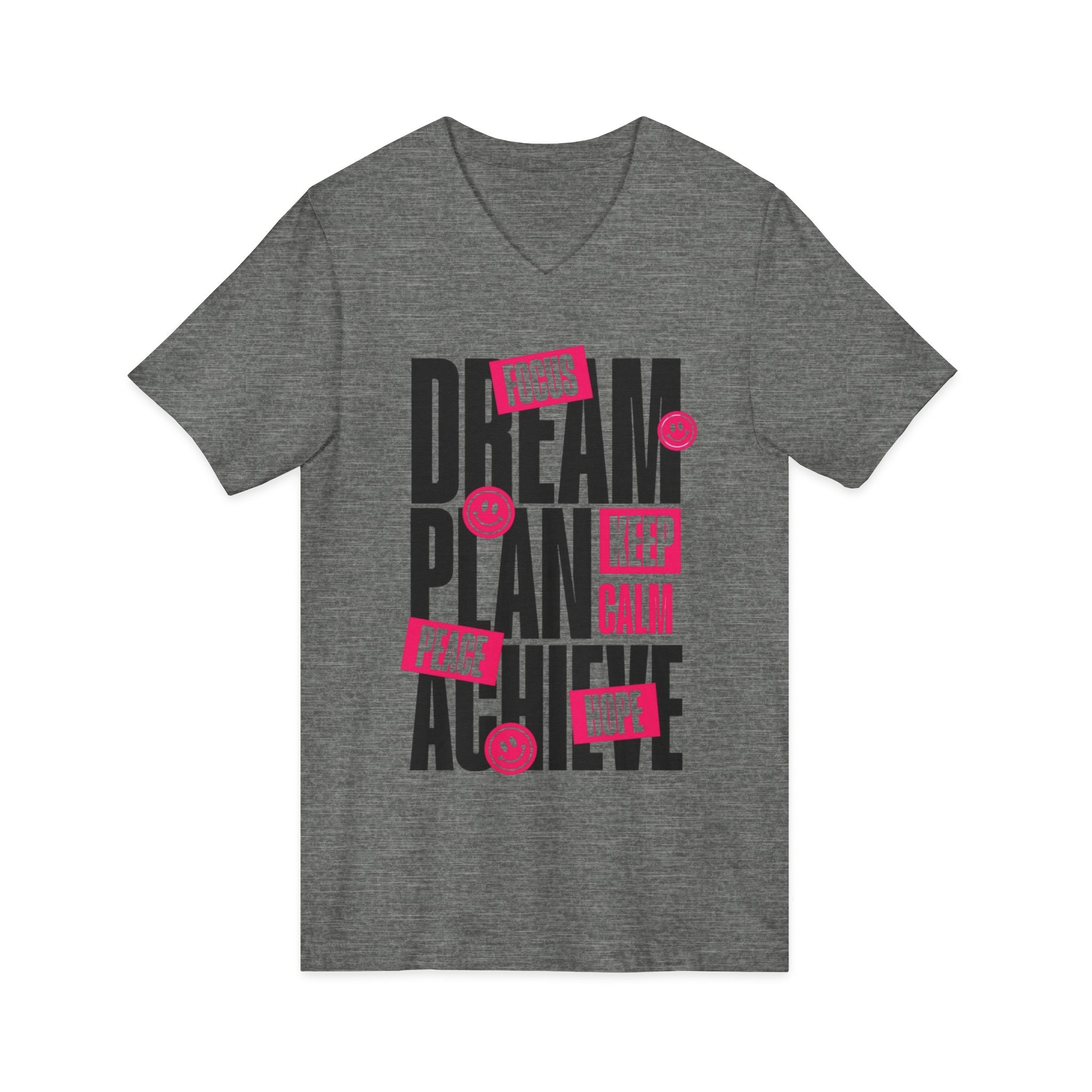 Unisex Jersey Short Sleeve V-Neck Tee