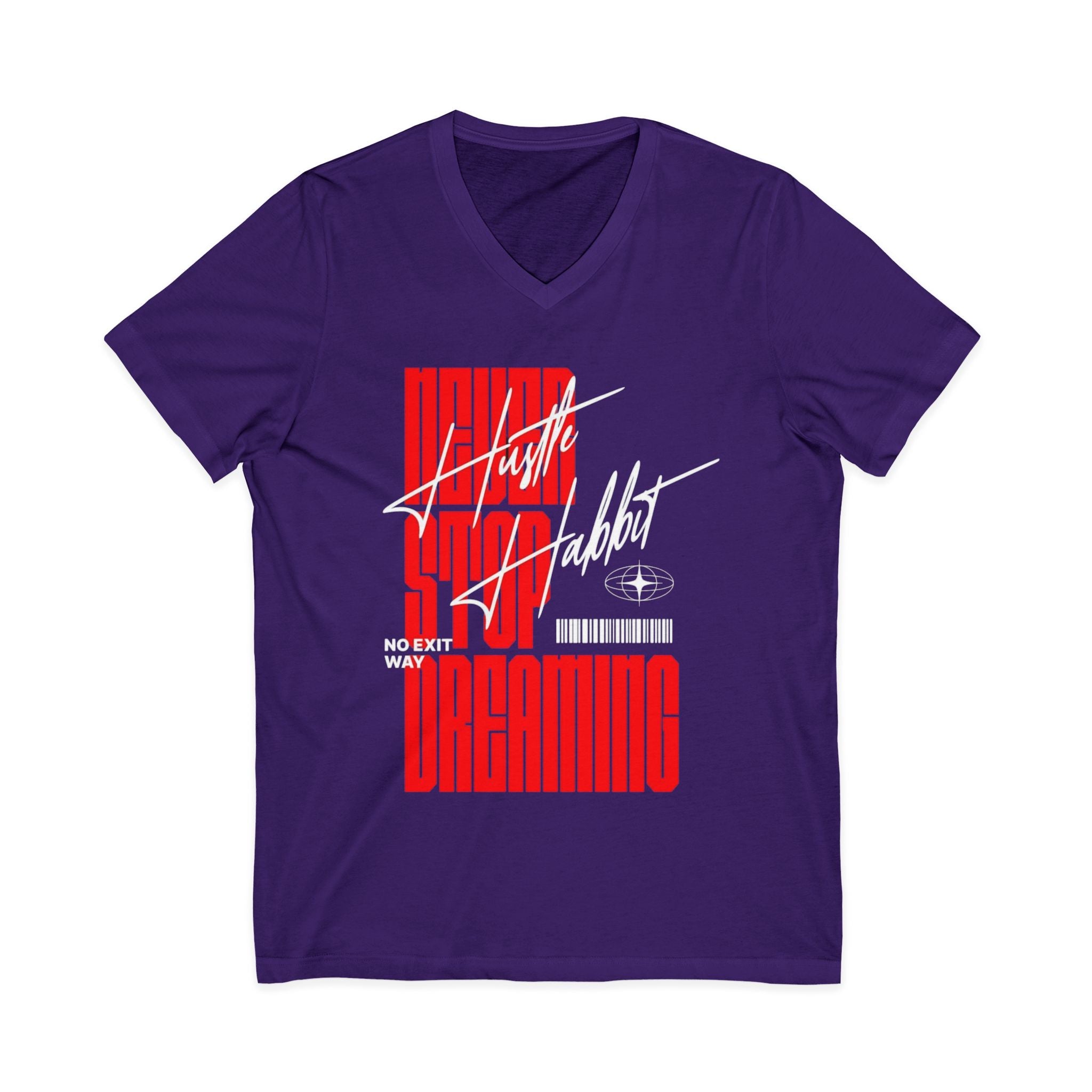 Unisex Jersey Short Sleeve V-Neck Tee