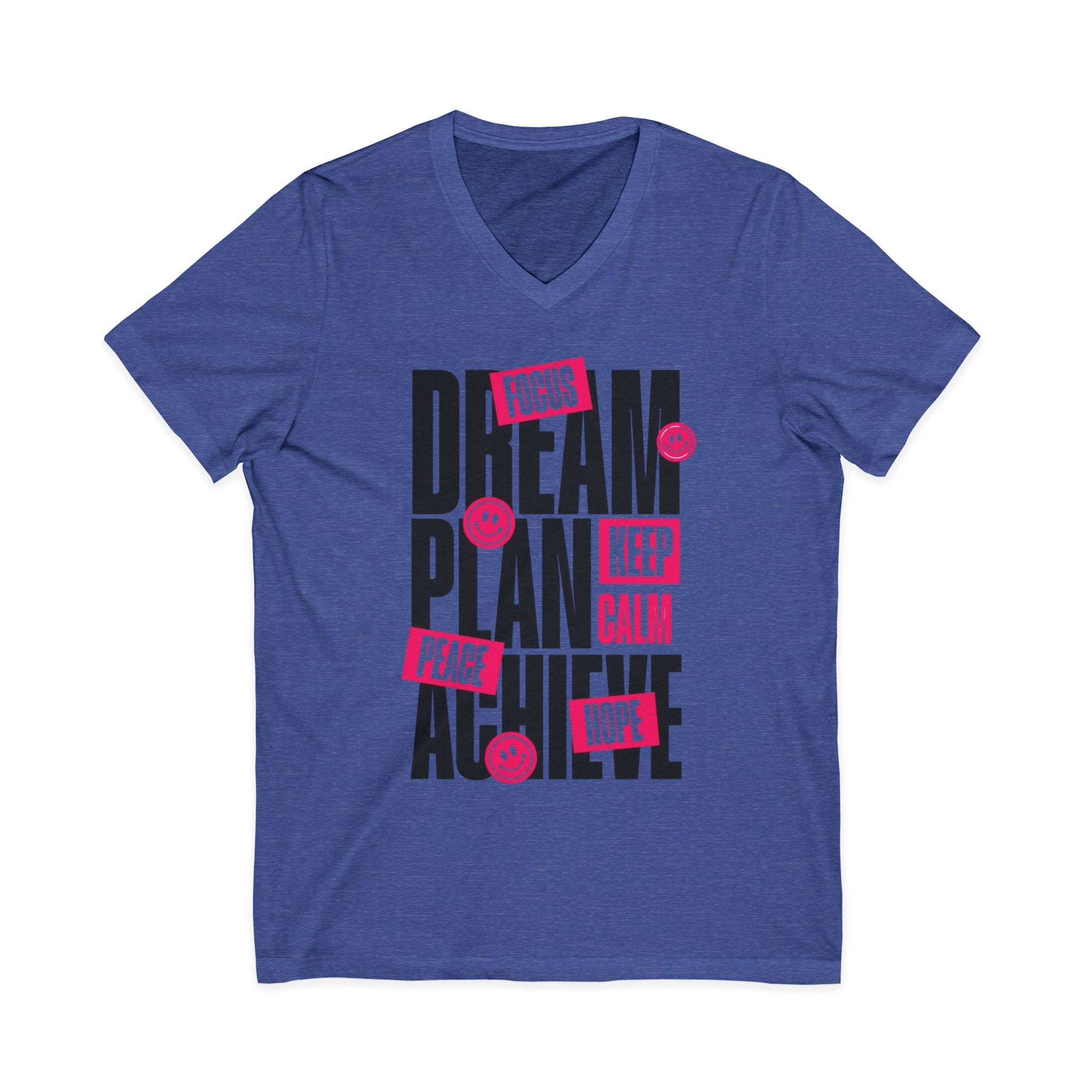 Unisex Jersey Short Sleeve V-Neck Tee