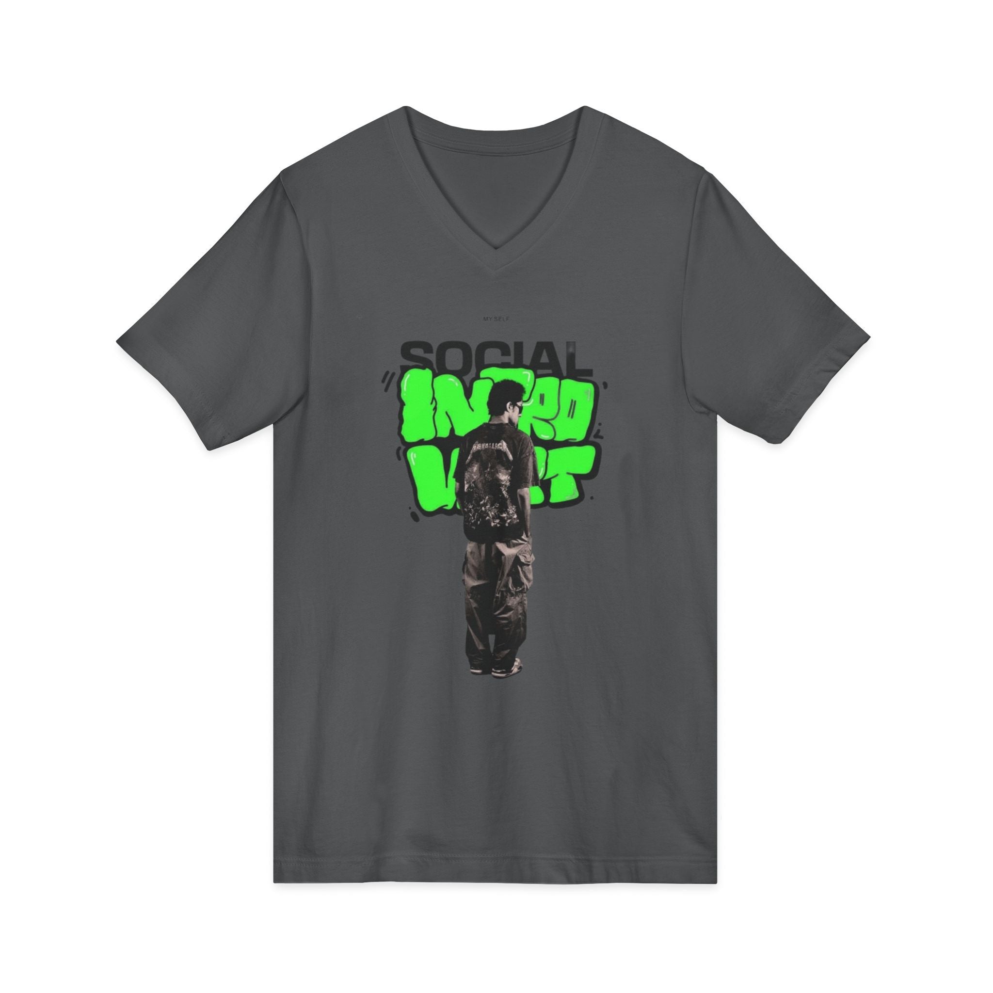 Unisex Jersey Short Sleeve V-Neck Tee