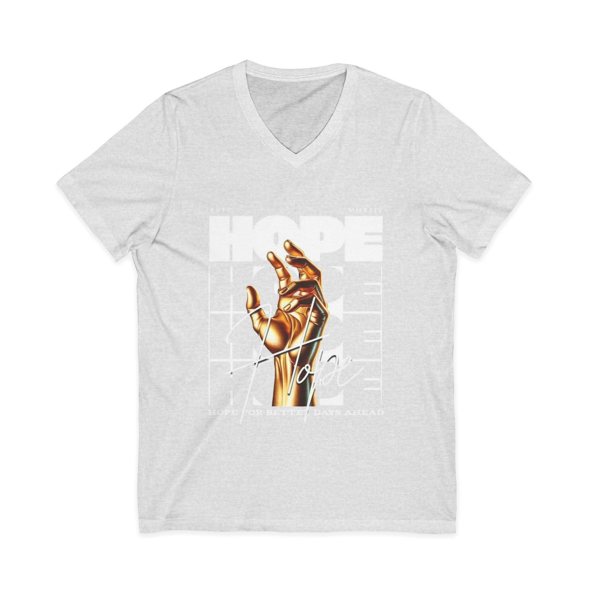 Unisex Jersey Short Sleeve V-Neck Tee