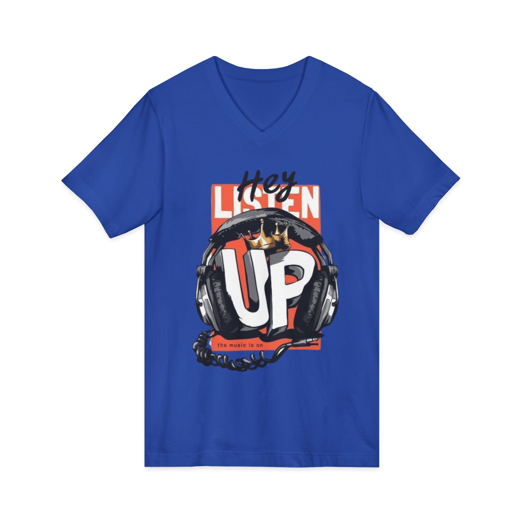 Unisex Jersey Short Sleeve V-Neck Tee