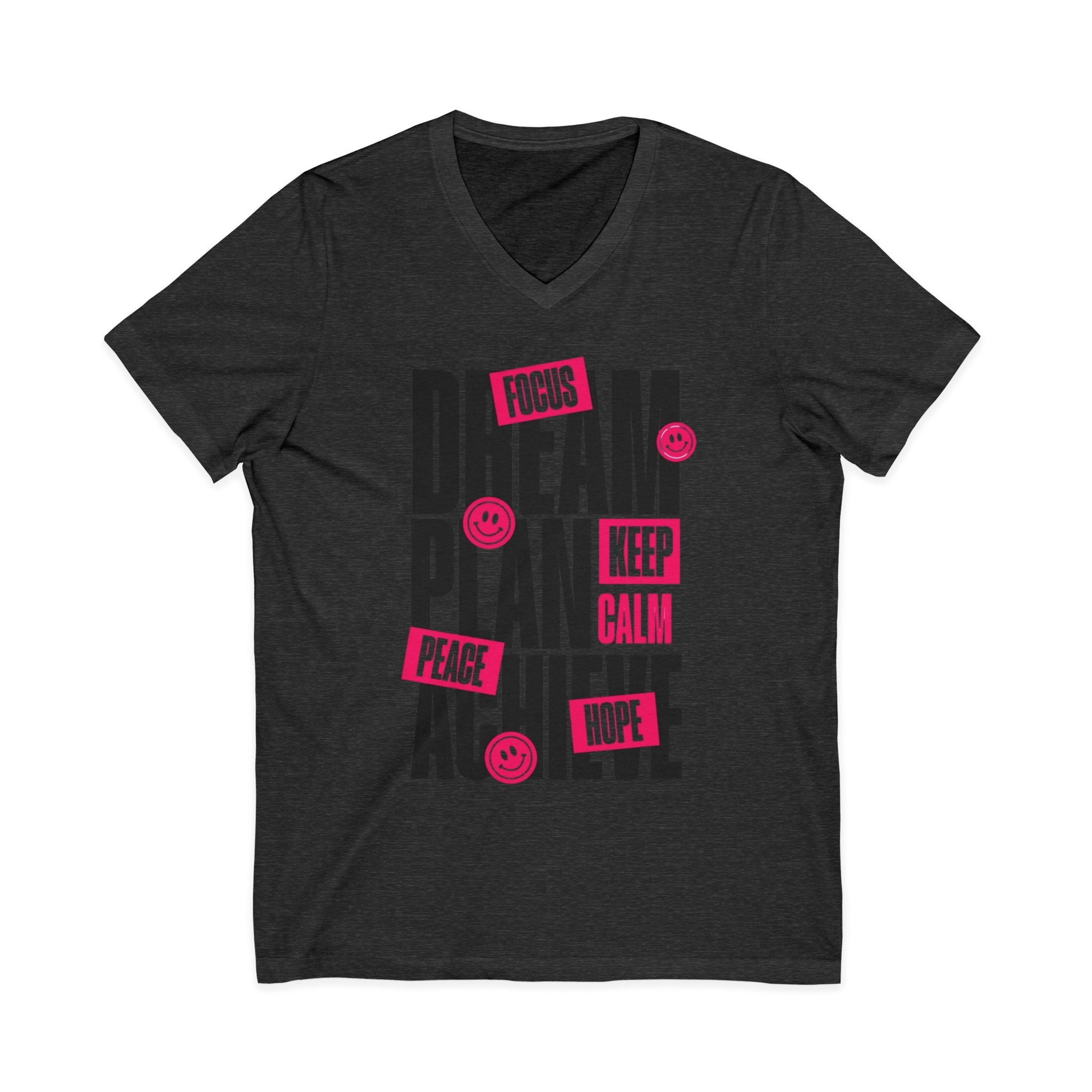 Unisex Jersey Short Sleeve V-Neck Tee