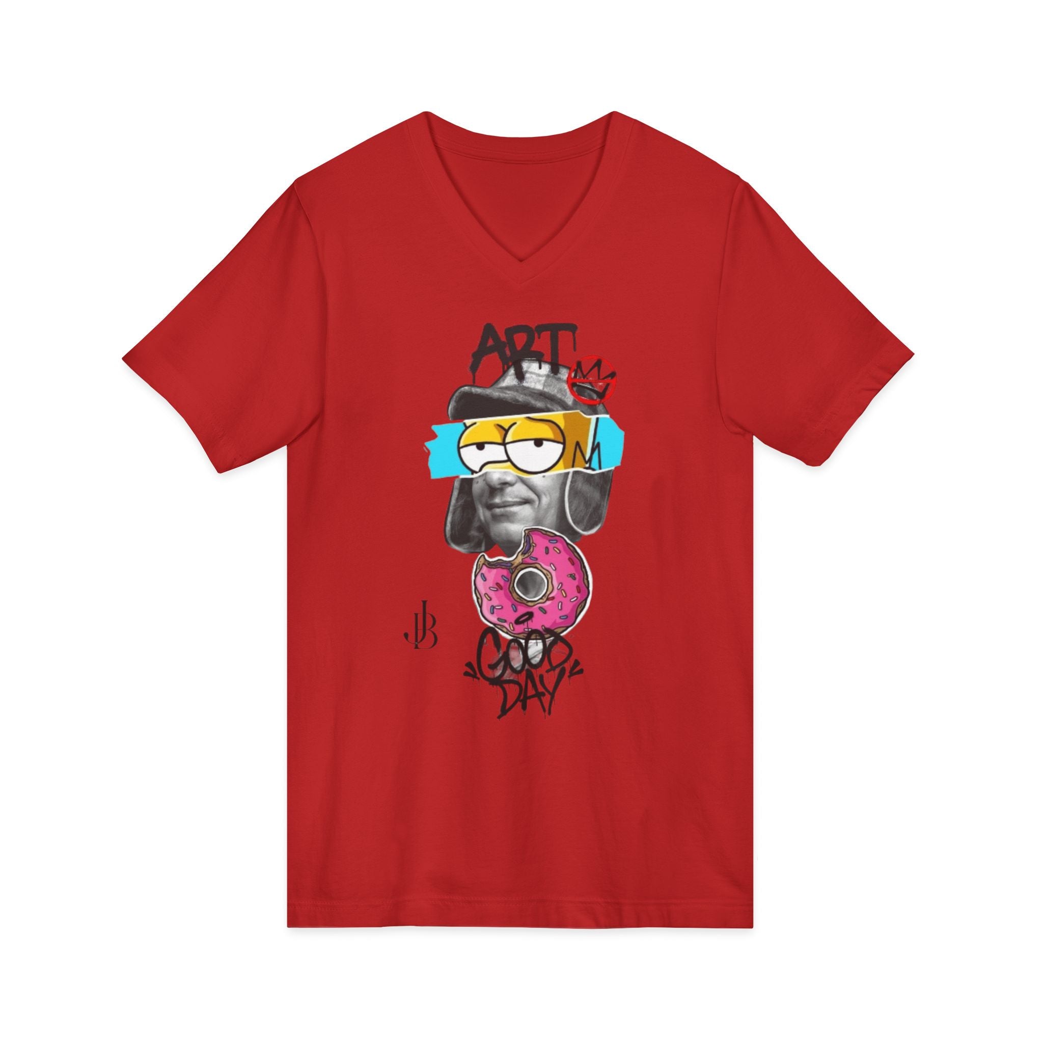 Unisex Jersey Short Sleeve V-Neck Tee