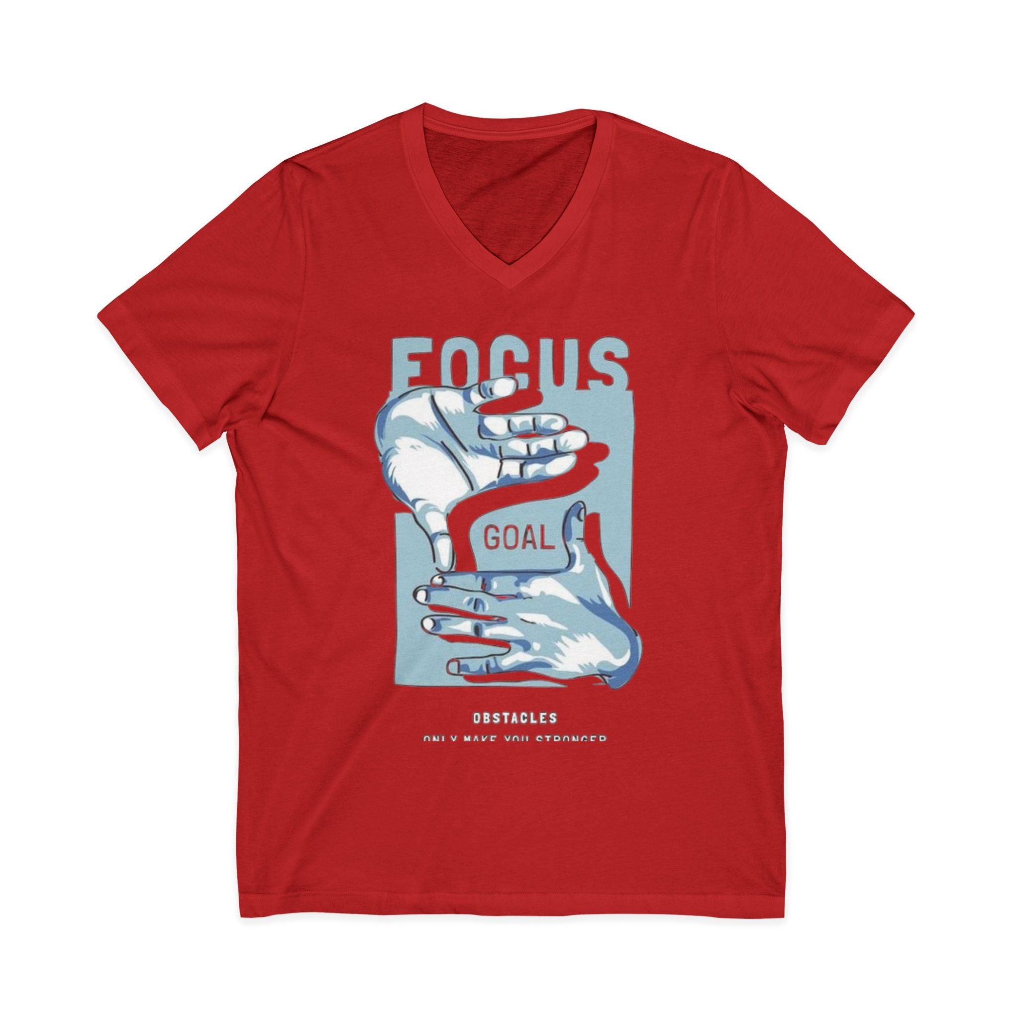 Unisex Jersey Short Sleeve V-Neck Tee