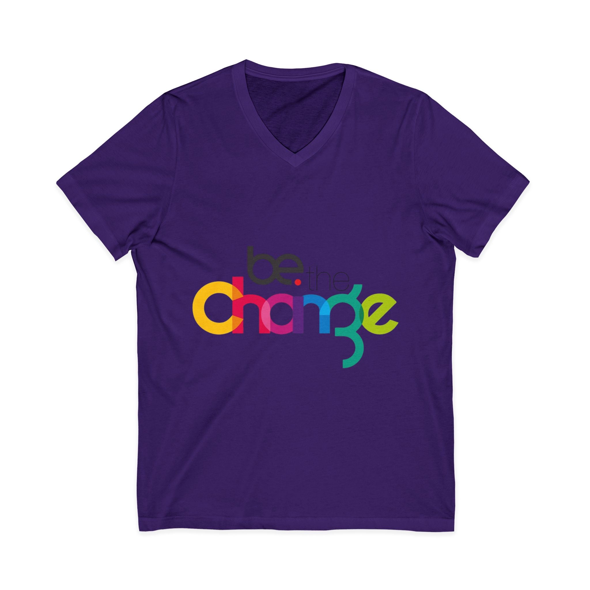 Unisex Jersey Short Sleeve V-Neck Tee