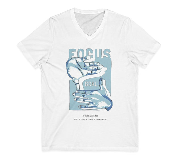 Unisex Jersey Short Sleeve V-Neck Tee