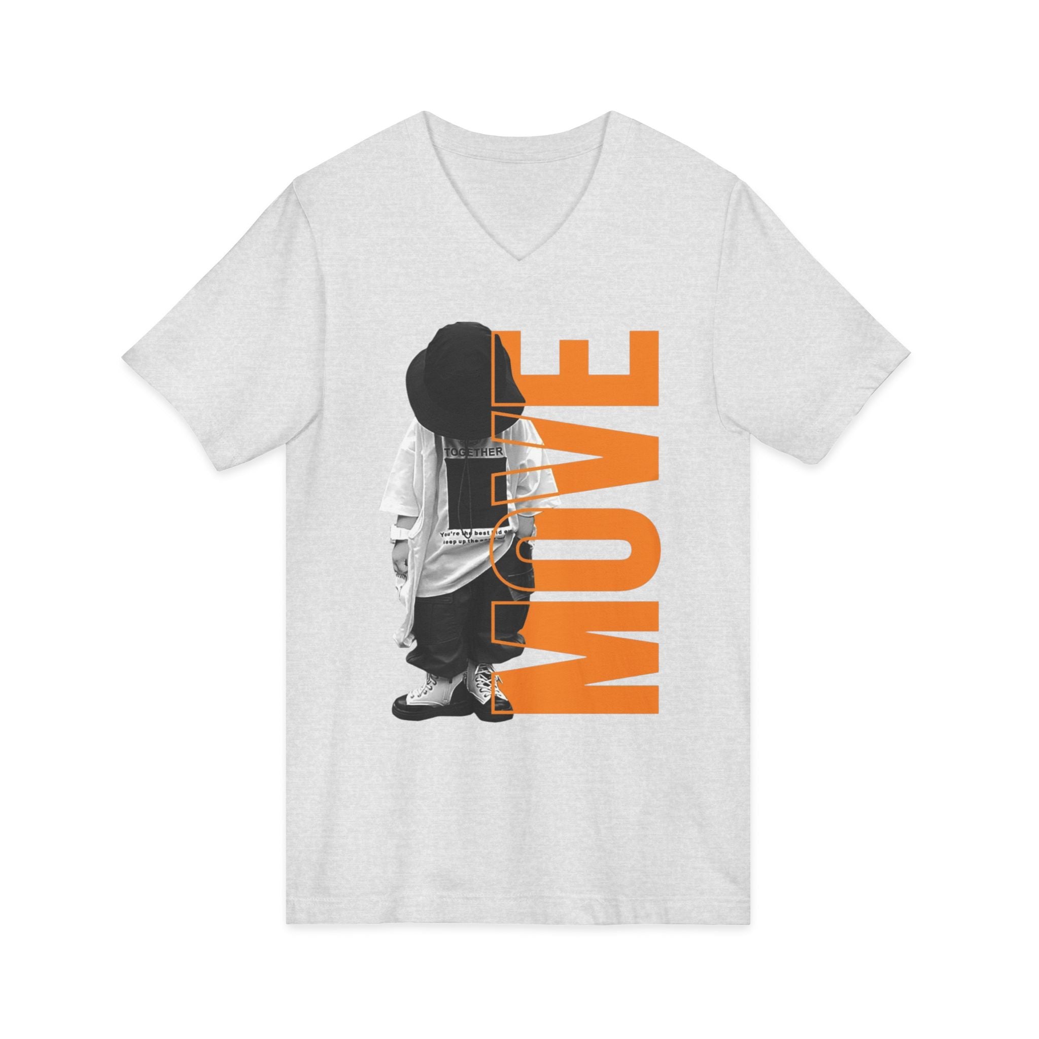 Unisex Jersey Short Sleeve V-Neck Tee