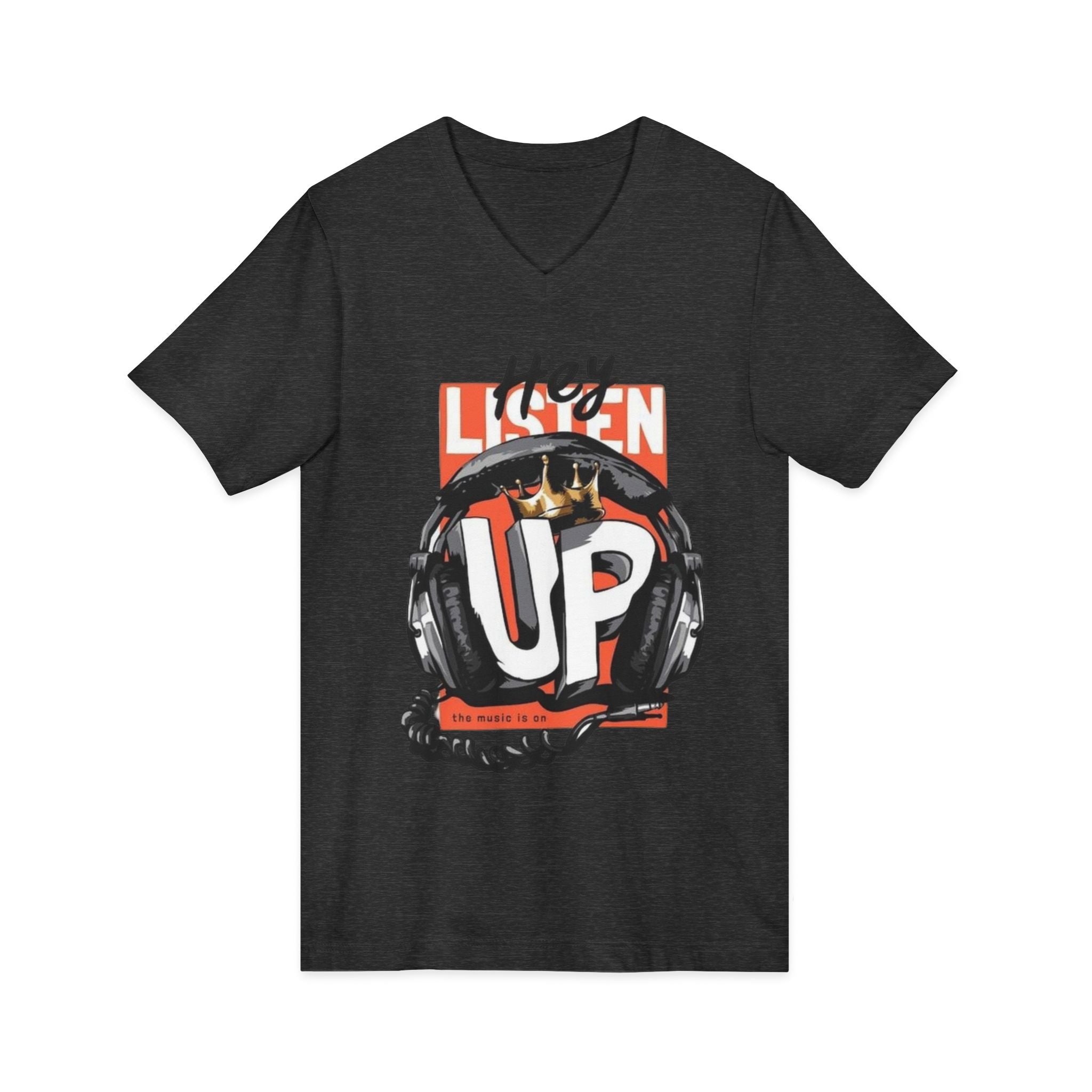 Unisex Jersey Short Sleeve V-Neck Tee