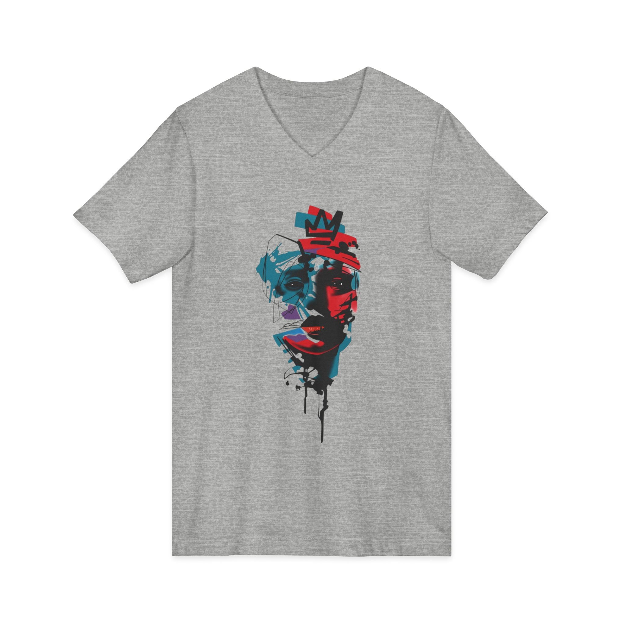 Unisex Jersey Short Sleeve V-Neck Tee