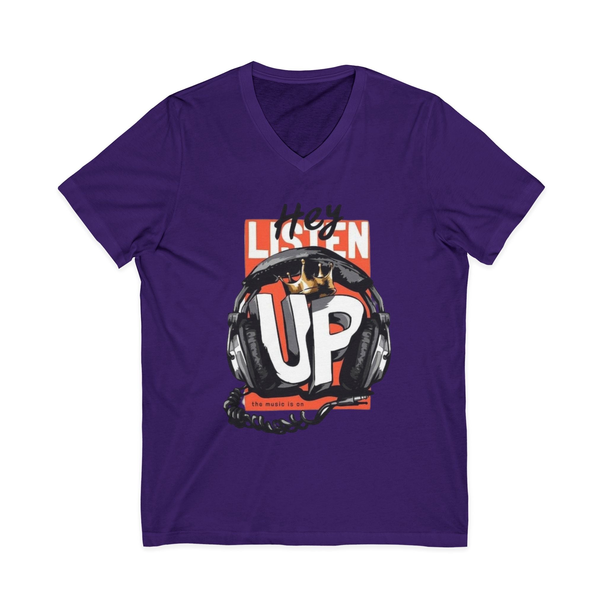 Unisex Jersey Short Sleeve V-Neck Tee