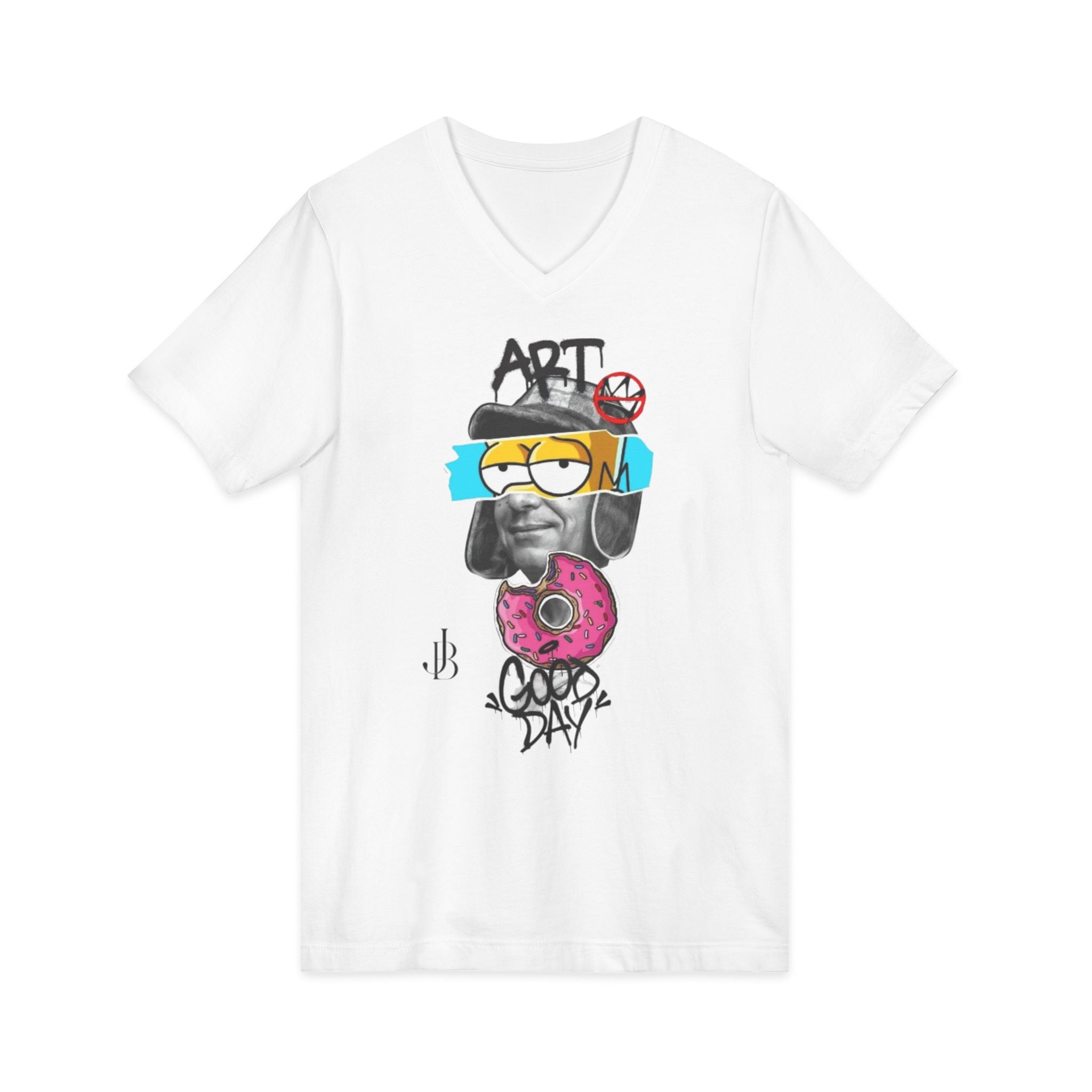 Unisex Jersey Short Sleeve V-Neck Tee