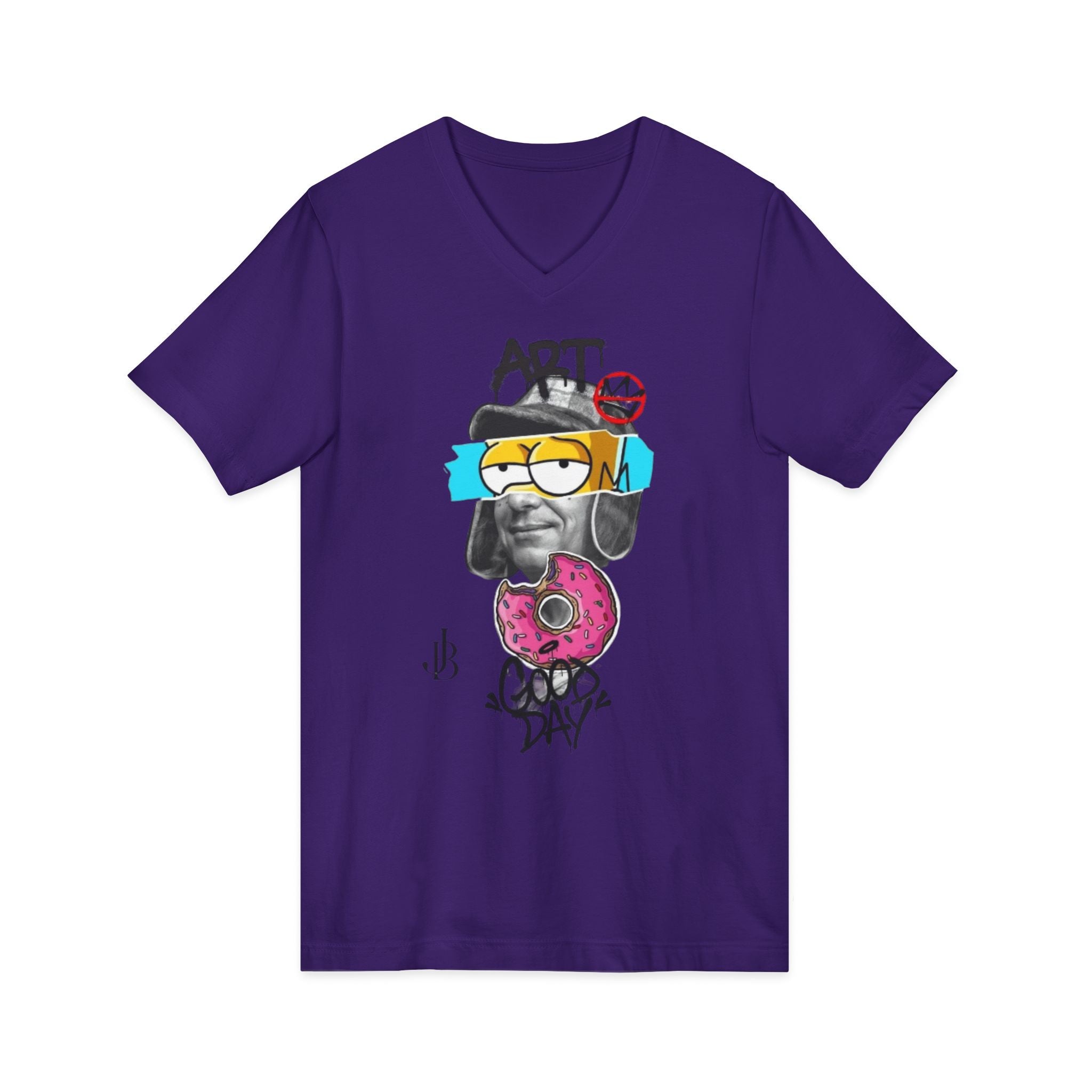 Unisex Jersey Short Sleeve V-Neck Tee