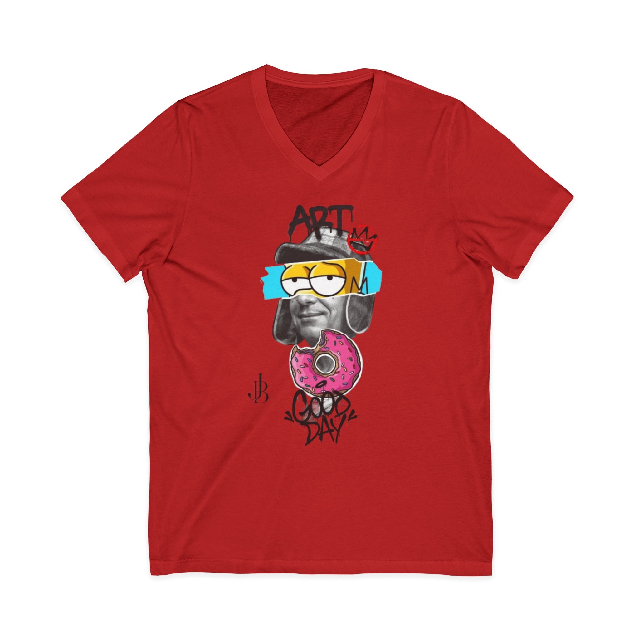 Unisex Jersey Short Sleeve V-Neck Tee