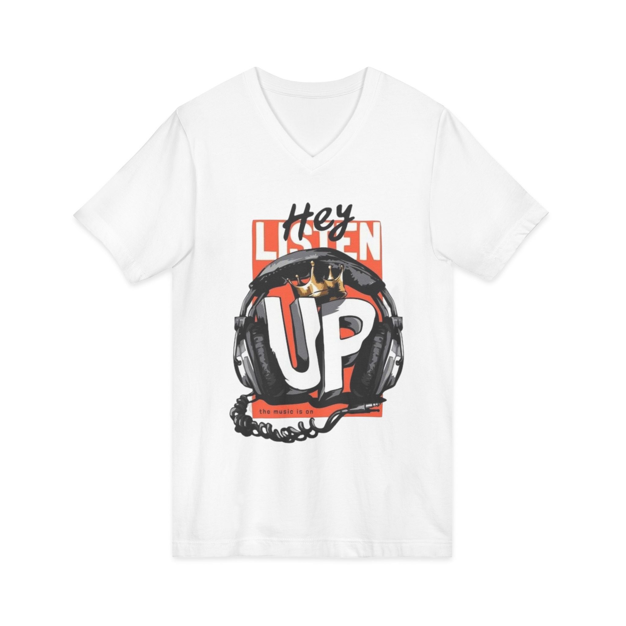 Unisex Jersey Short Sleeve V-Neck Tee