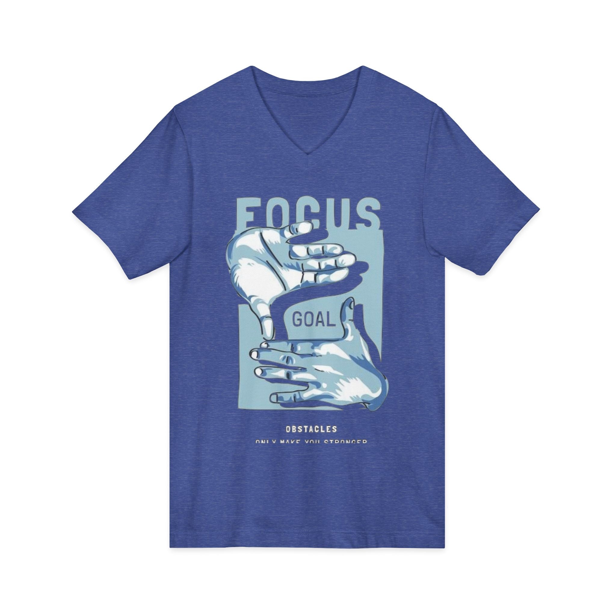 Unisex Jersey Short Sleeve V-Neck Tee