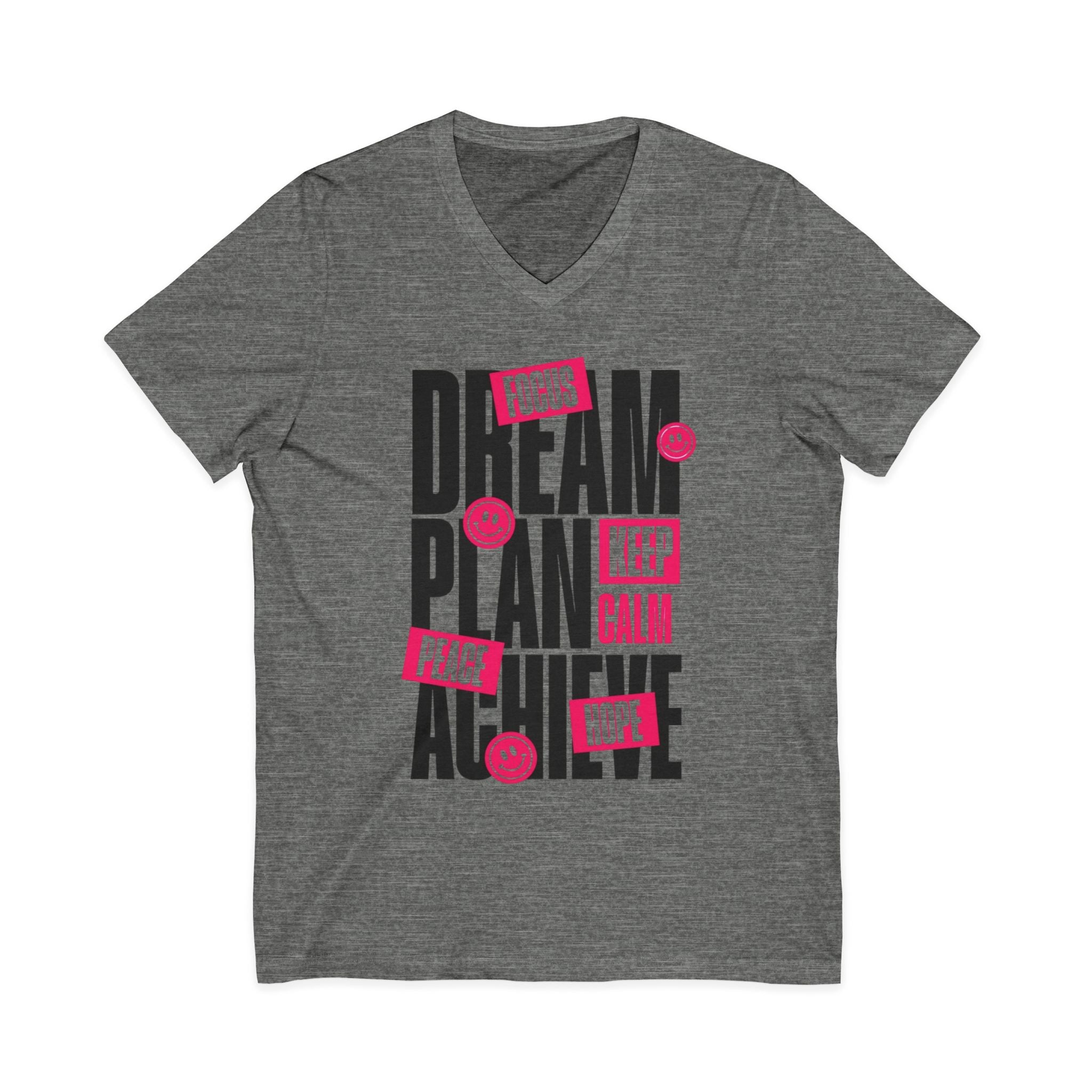 Unisex Jersey Short Sleeve V-Neck Tee