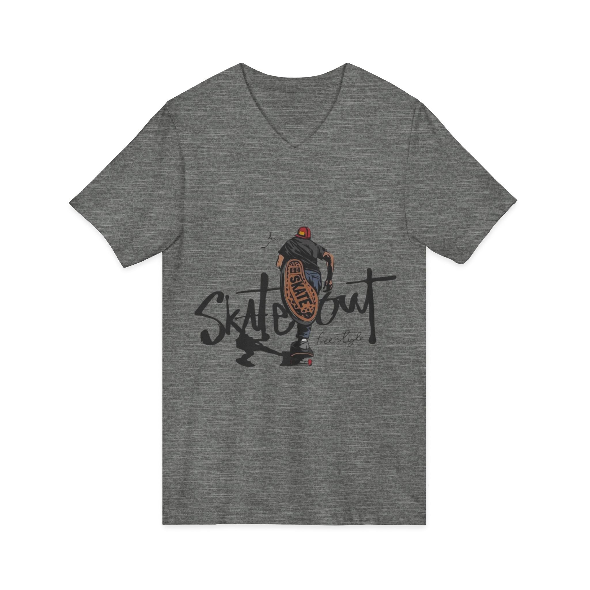 Unisex Jersey Short Sleeve V-Neck Tee