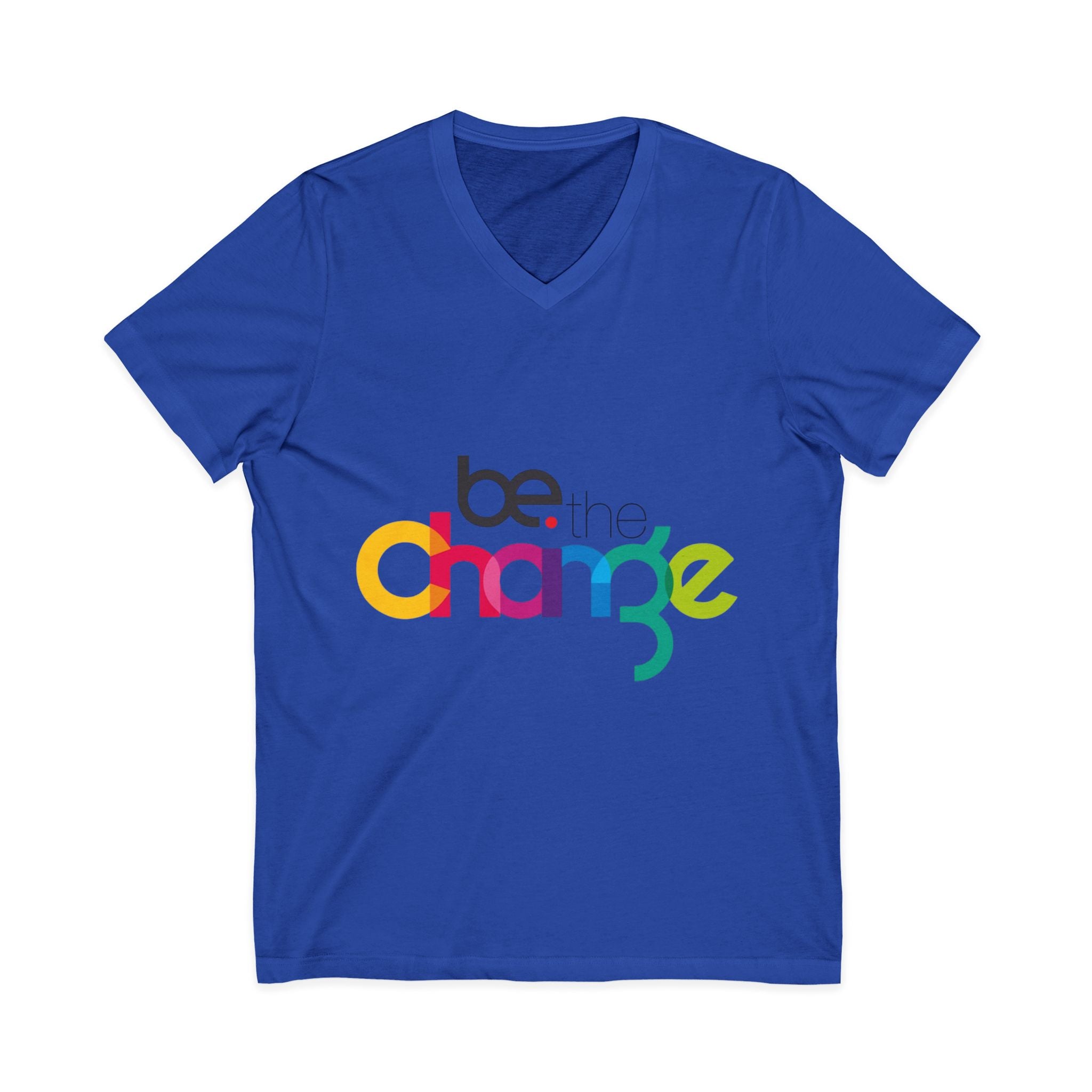 Unisex Jersey Short Sleeve V-Neck Tee